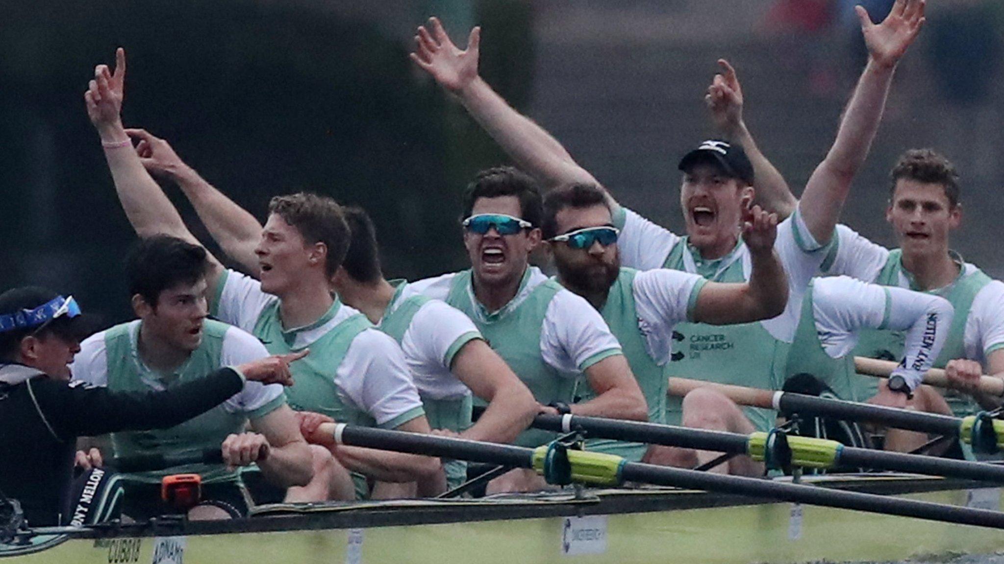 Cambridge win the Boat Race