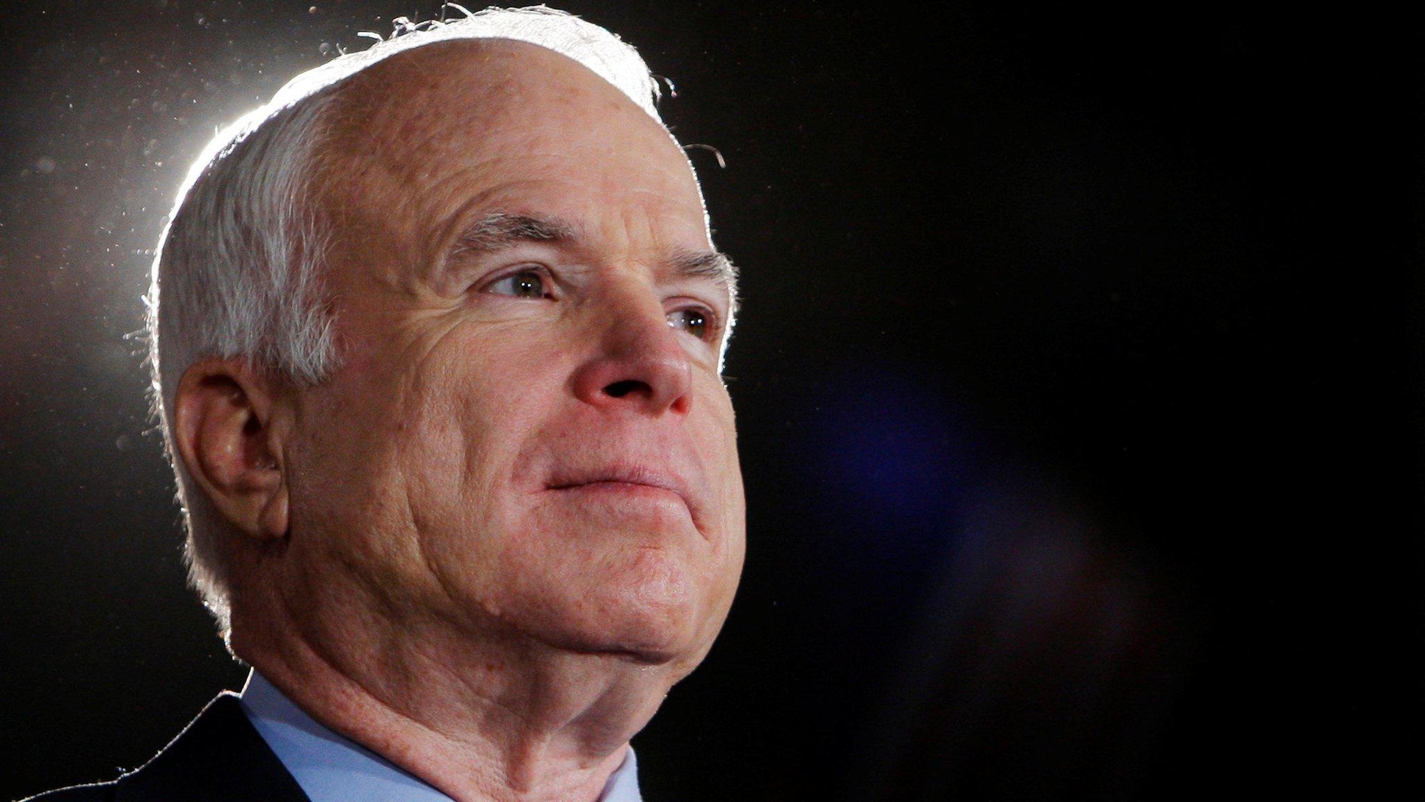 Senator John McCain at a campaign rally in Denver, Colorado, October 24, 2008