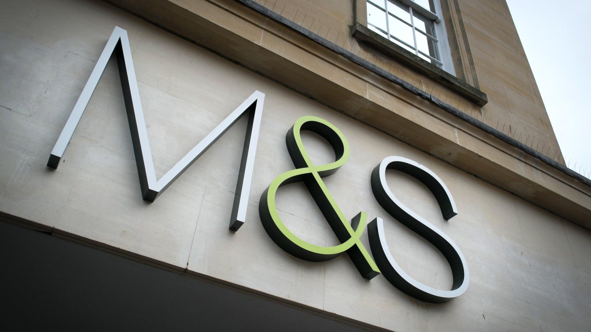 M&S logo above a shop entrance