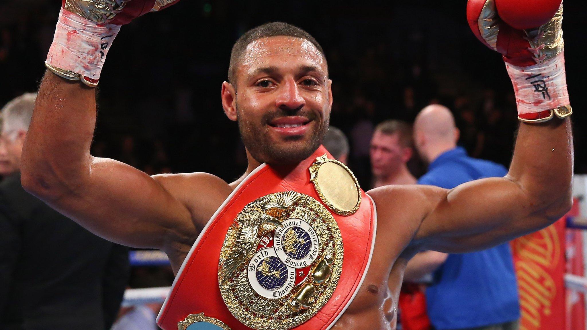 Kell Brook celebrates his win