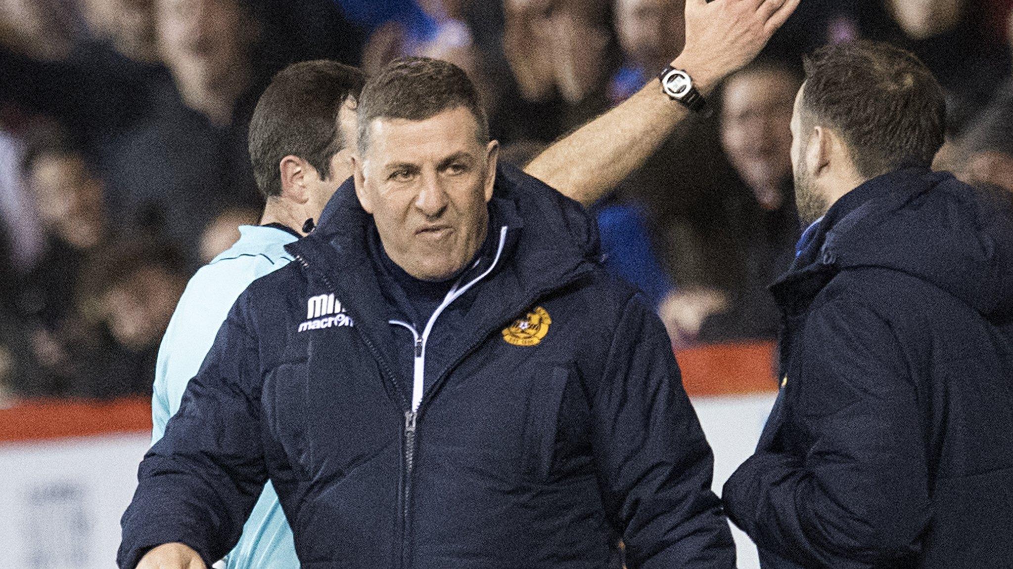 Mark McGhee was ordered off at Pittodrie last month