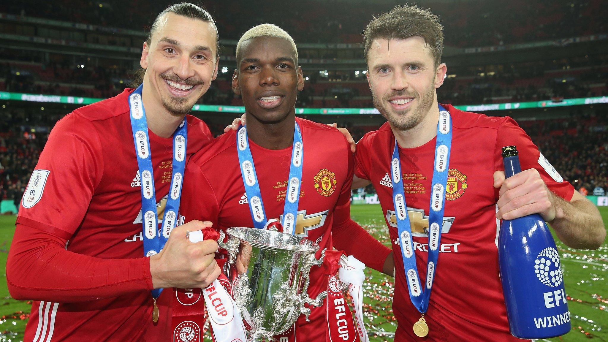 Zlatan Ibrahimovic, Paul Pogba and Michael Carrick