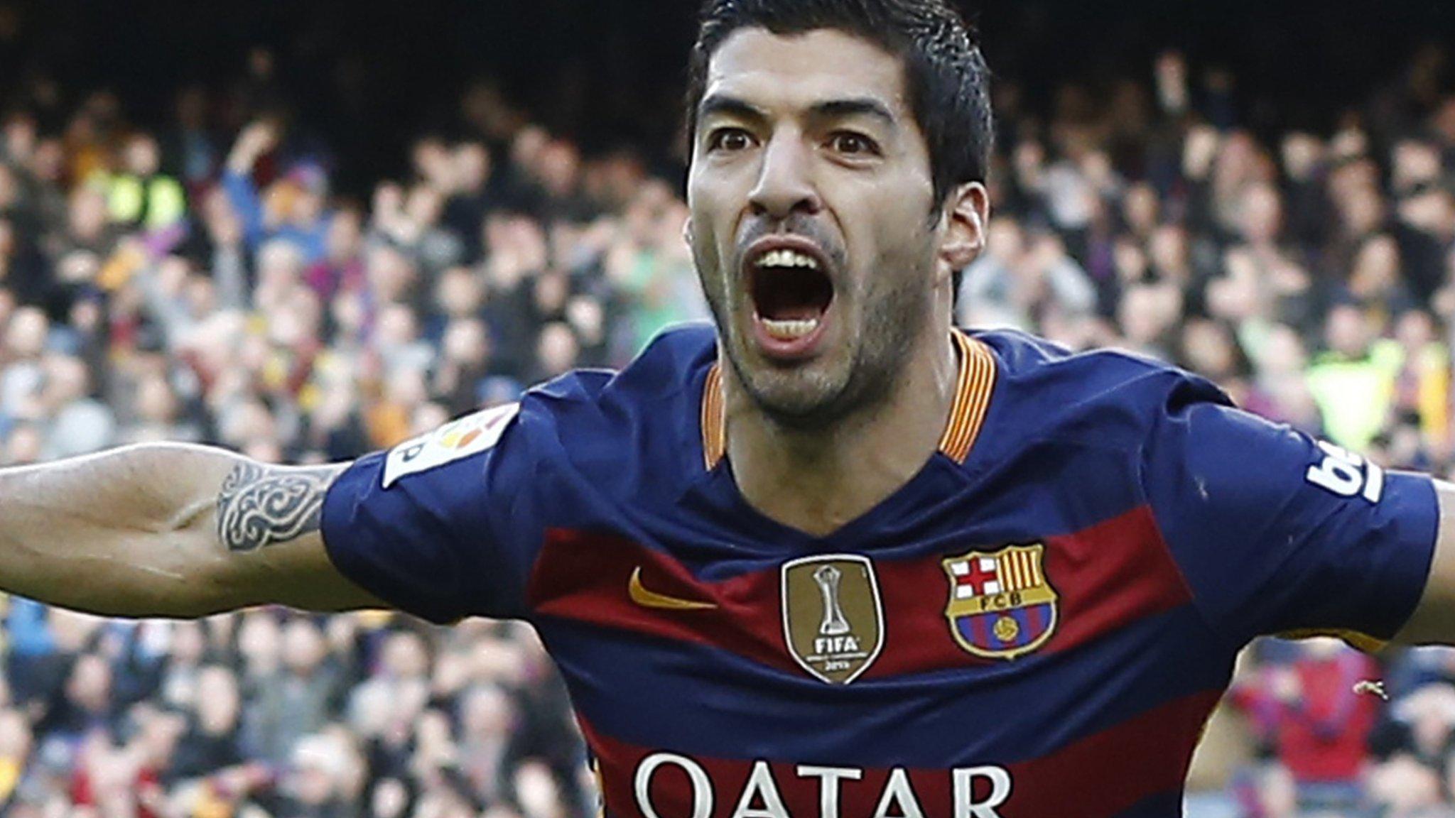 Barcelona striker Luis Suarez