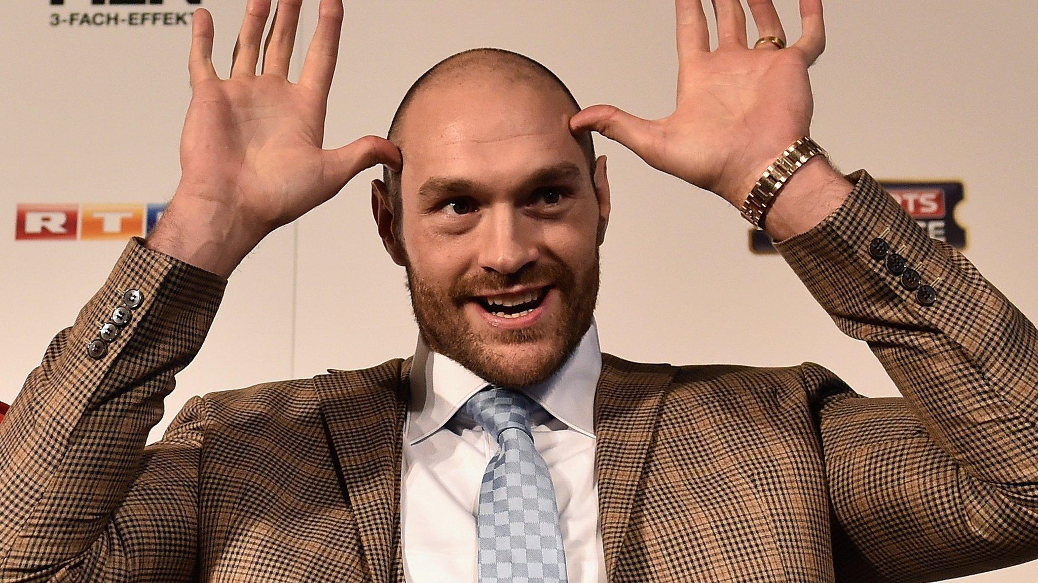 British Heavyweight boxer Tyson Fury