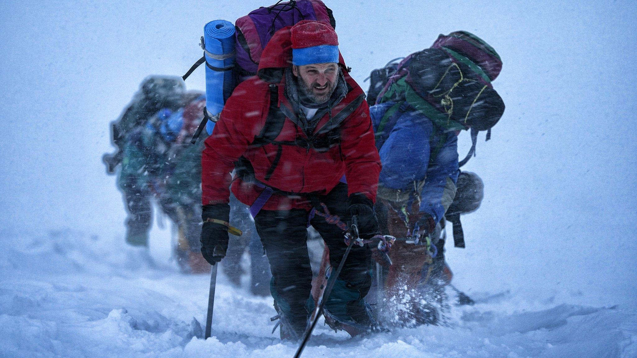 Jason Clarke in a film still from Everest