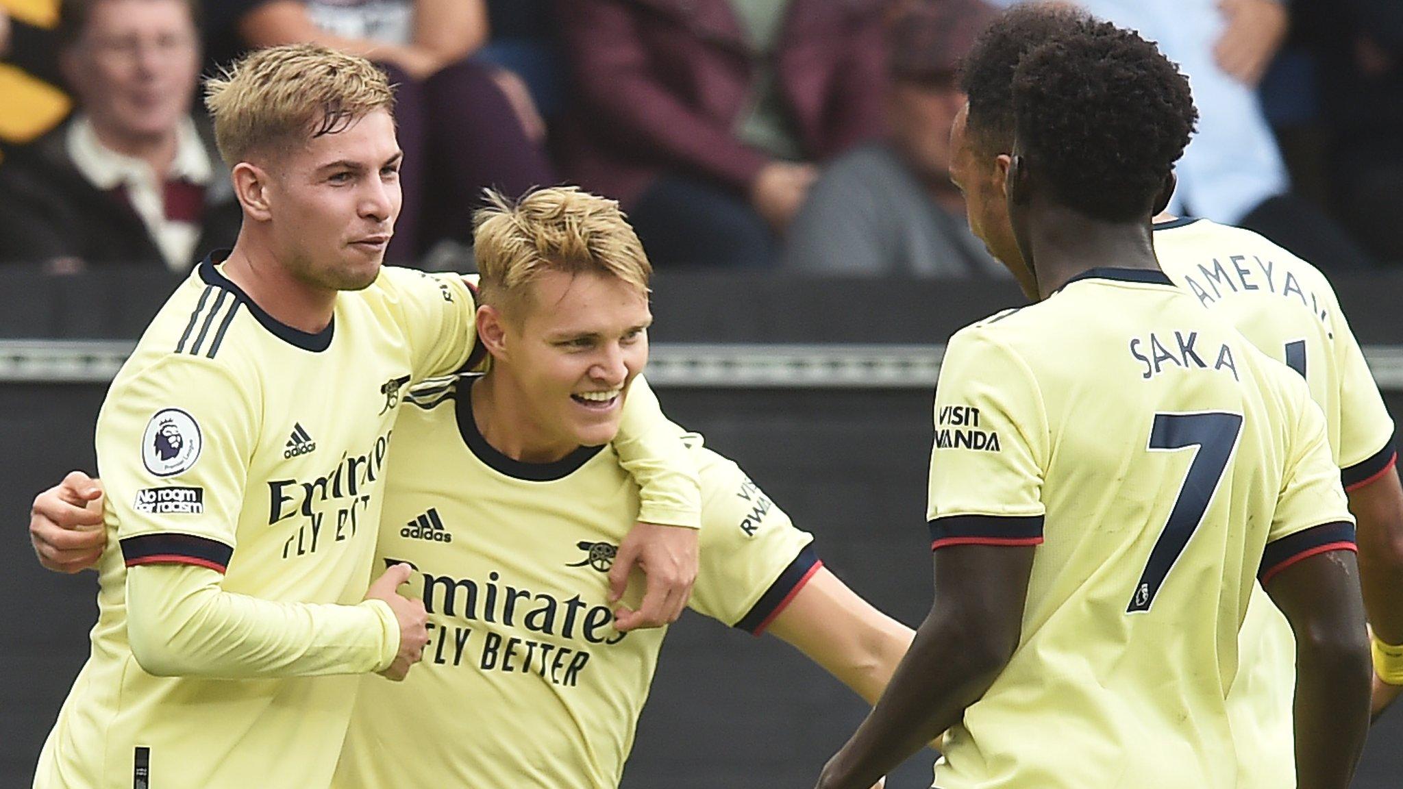 Martin Odegaard, Arsenal, Burnley, Bukayo Saka, Emile Smith Rowe