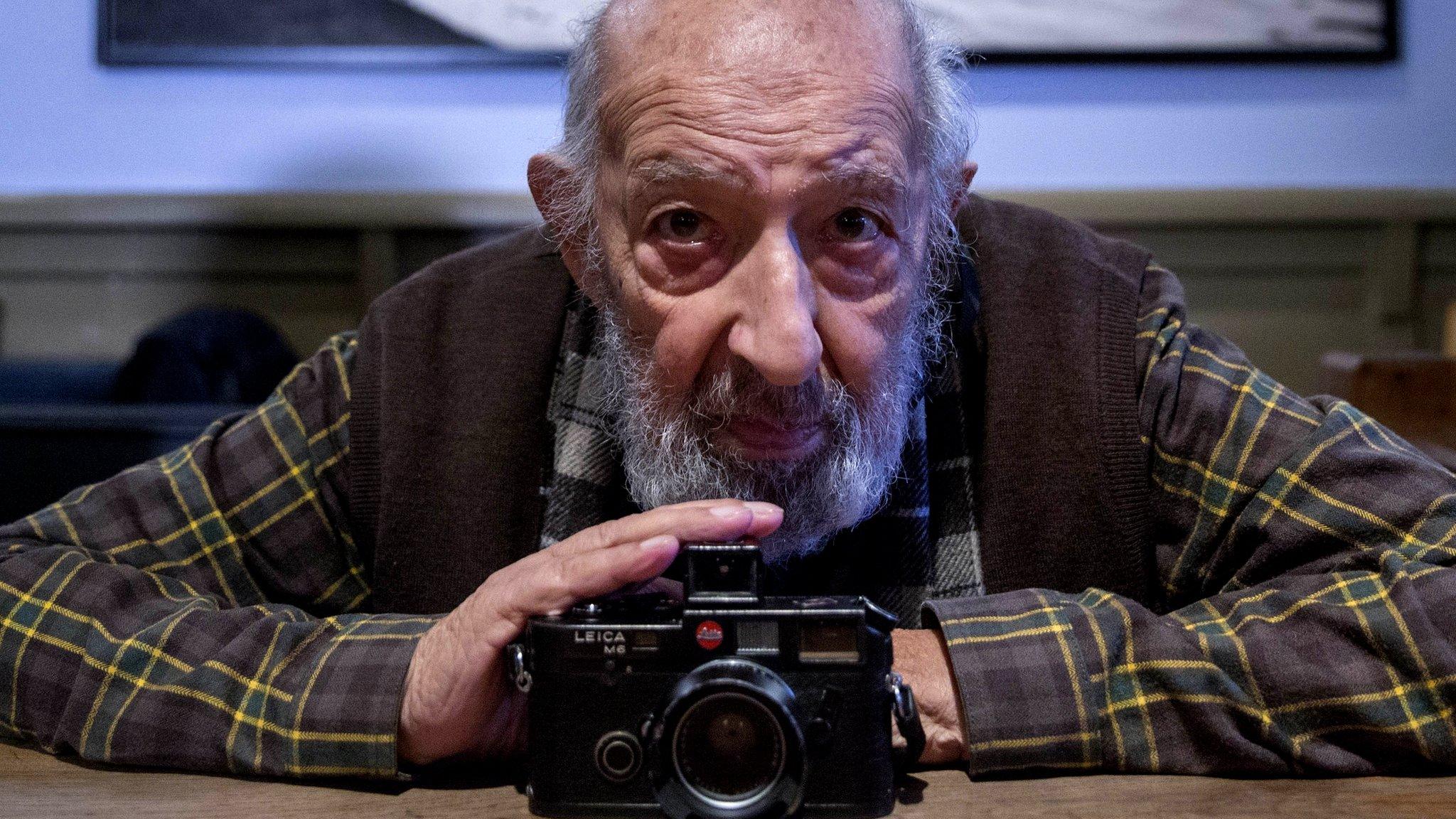 Ara Guler during a photo project in Istanbul on October 30, 2015