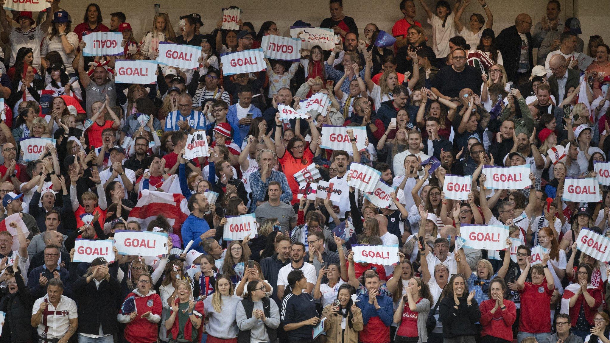 England fans celebrate