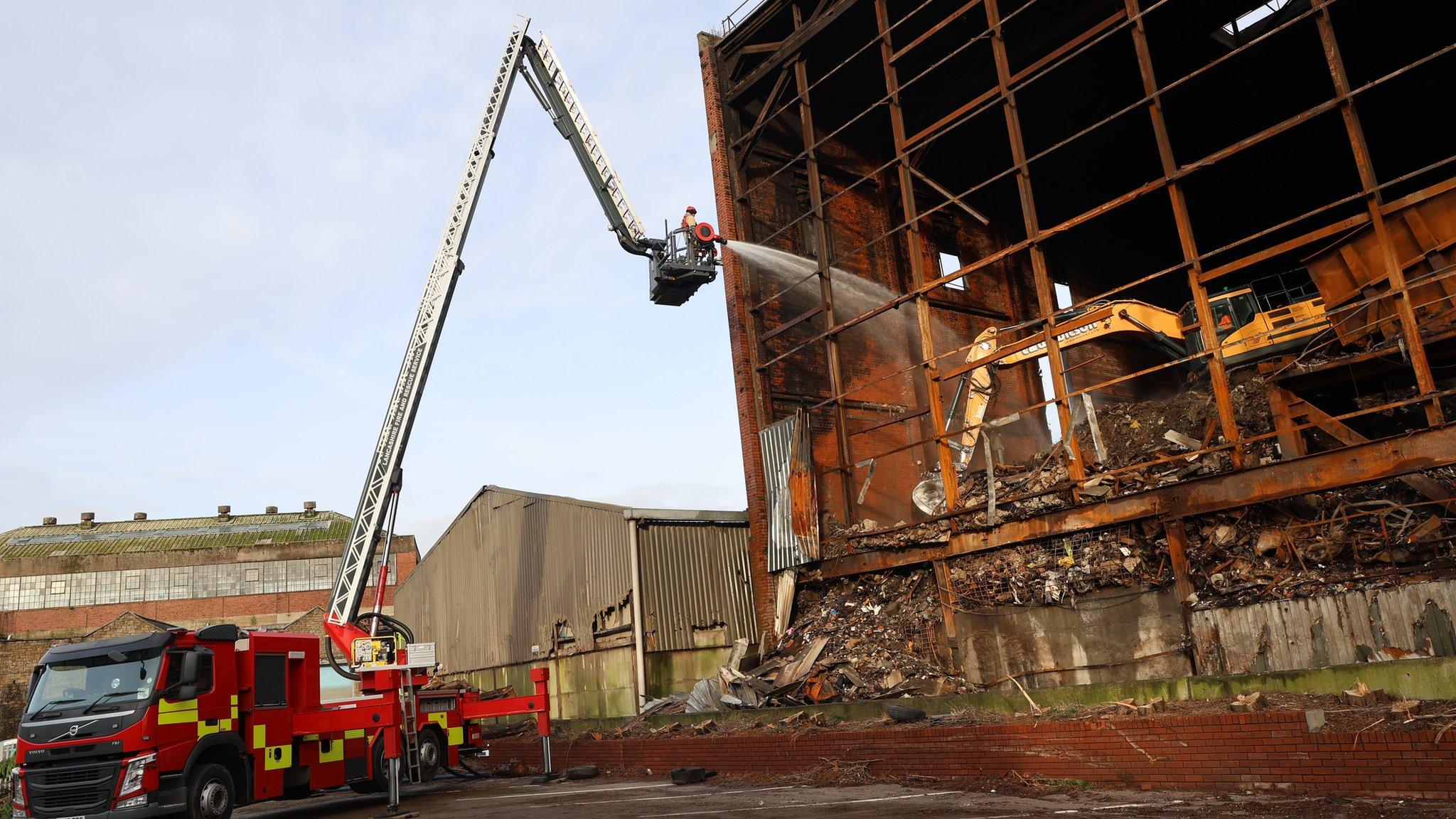 Firefighter spent weeks tackling the fire