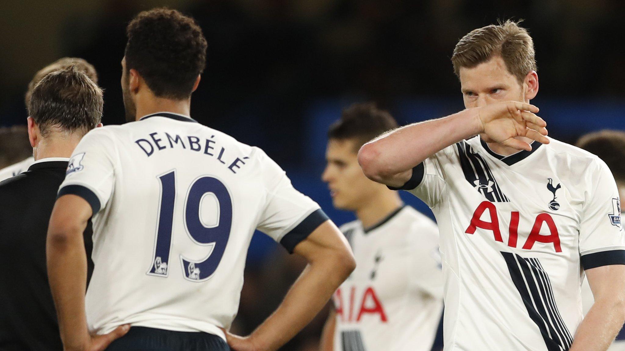 Tottenham players disappointed after Chelsea draw