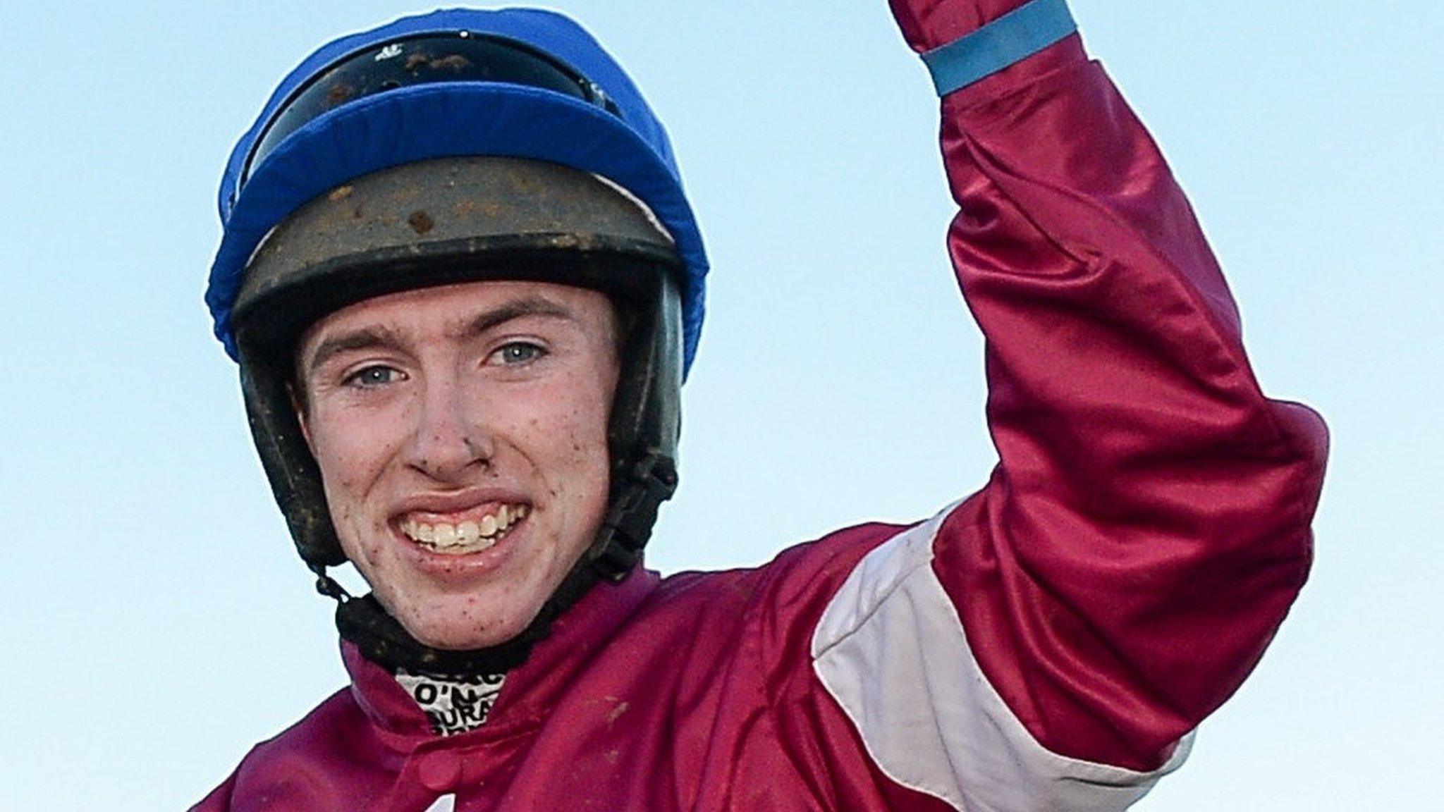 Jack Kennedy celebrates after his big win at Leopardstown