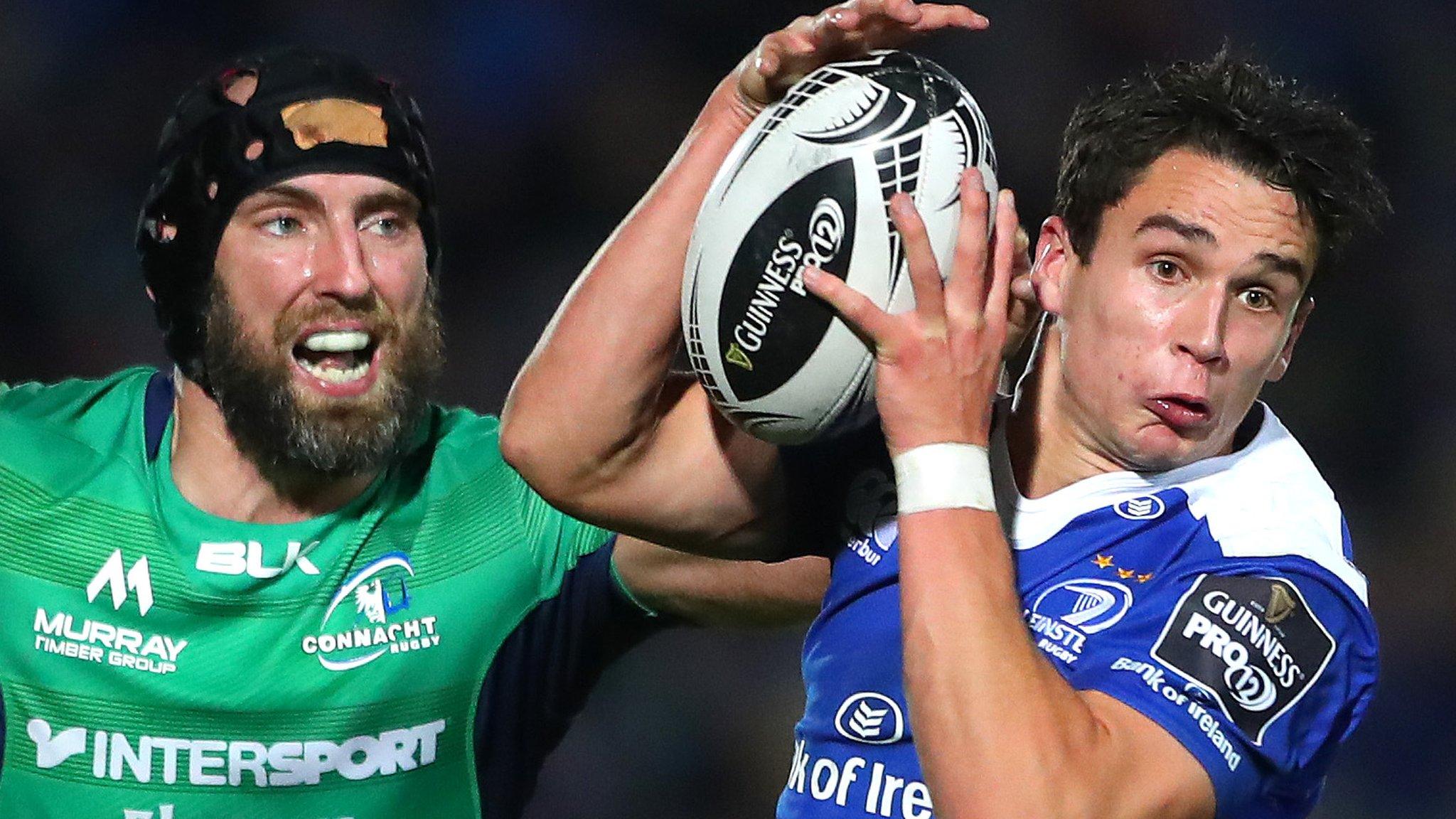 Connacht's John Muldoon and Joey Carbery of Leinster