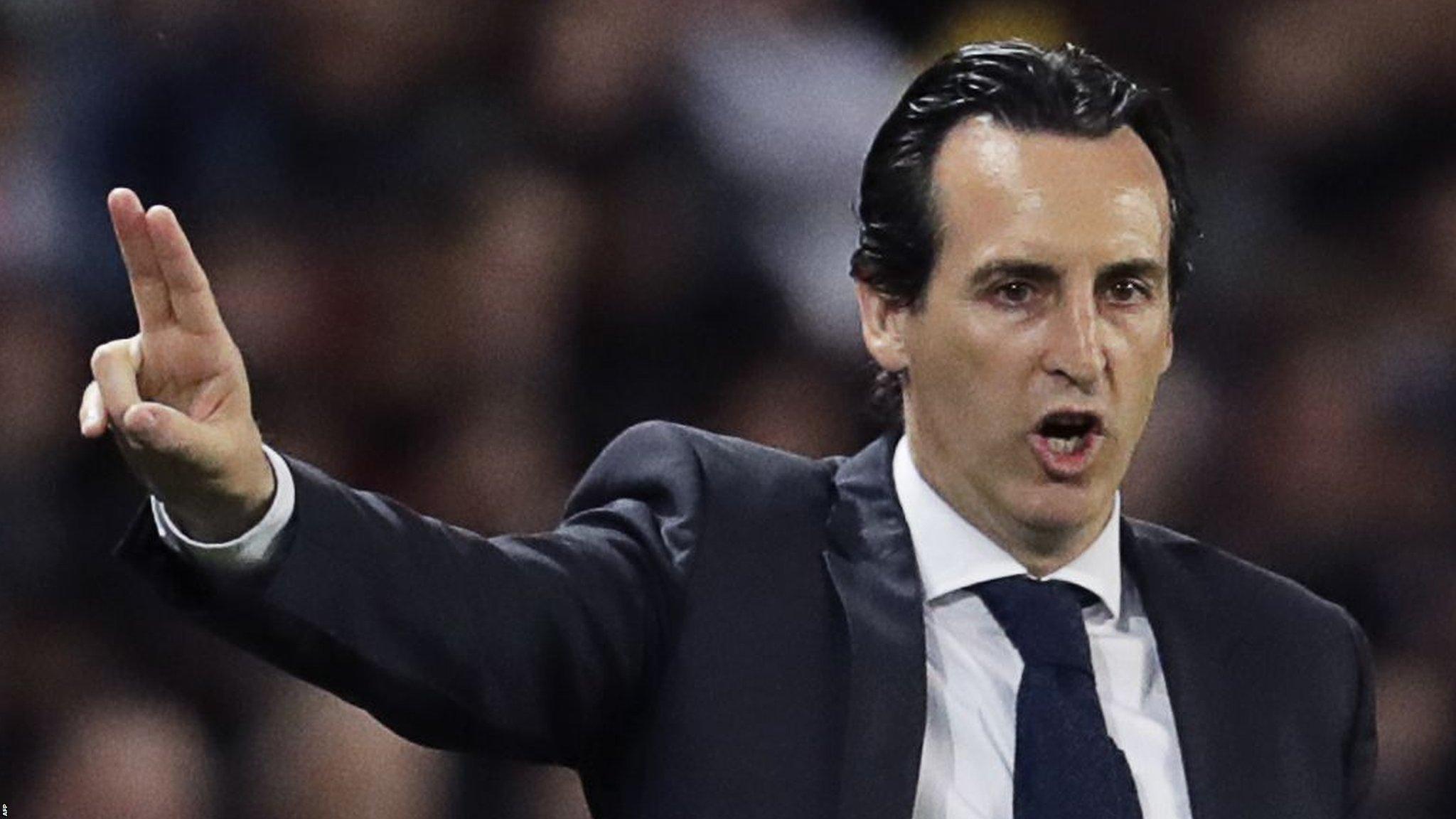 PSG manager Unai Emery