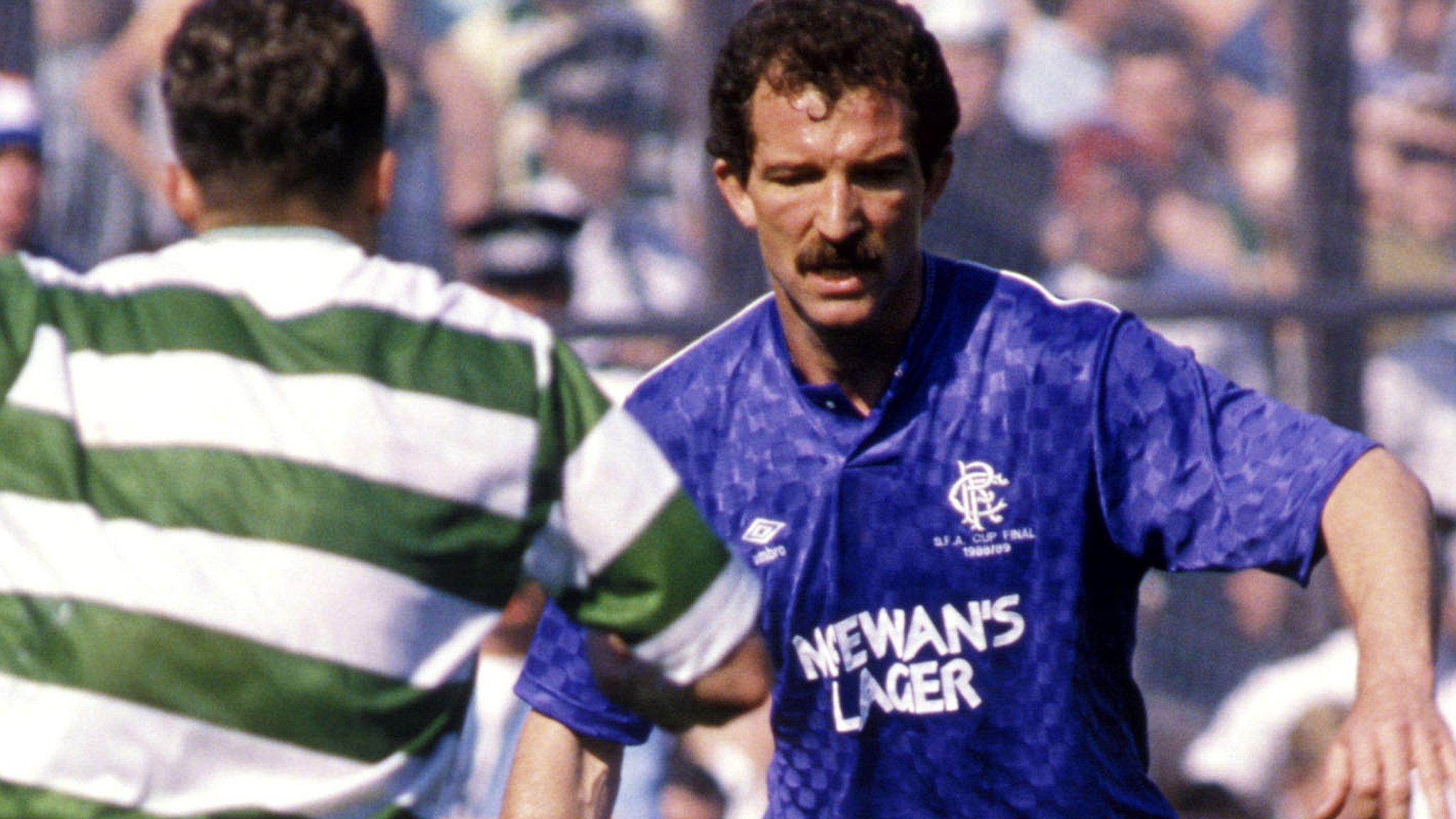 Former Rangers boss Graeme Souness plays in the 1989 Scottish Cup final against Celtic, who won 1-0