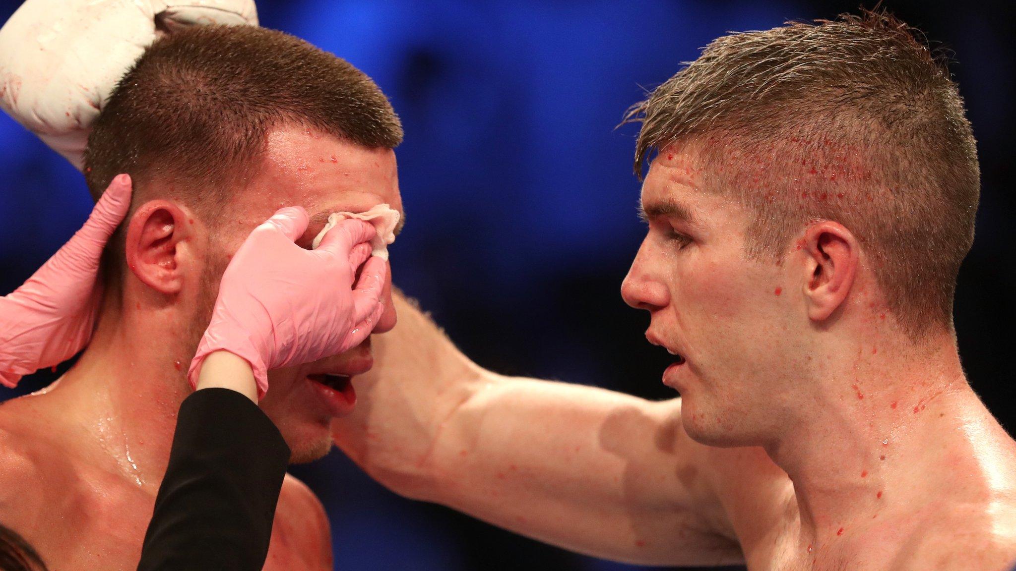 Liam Smith (right) with Liam Williams