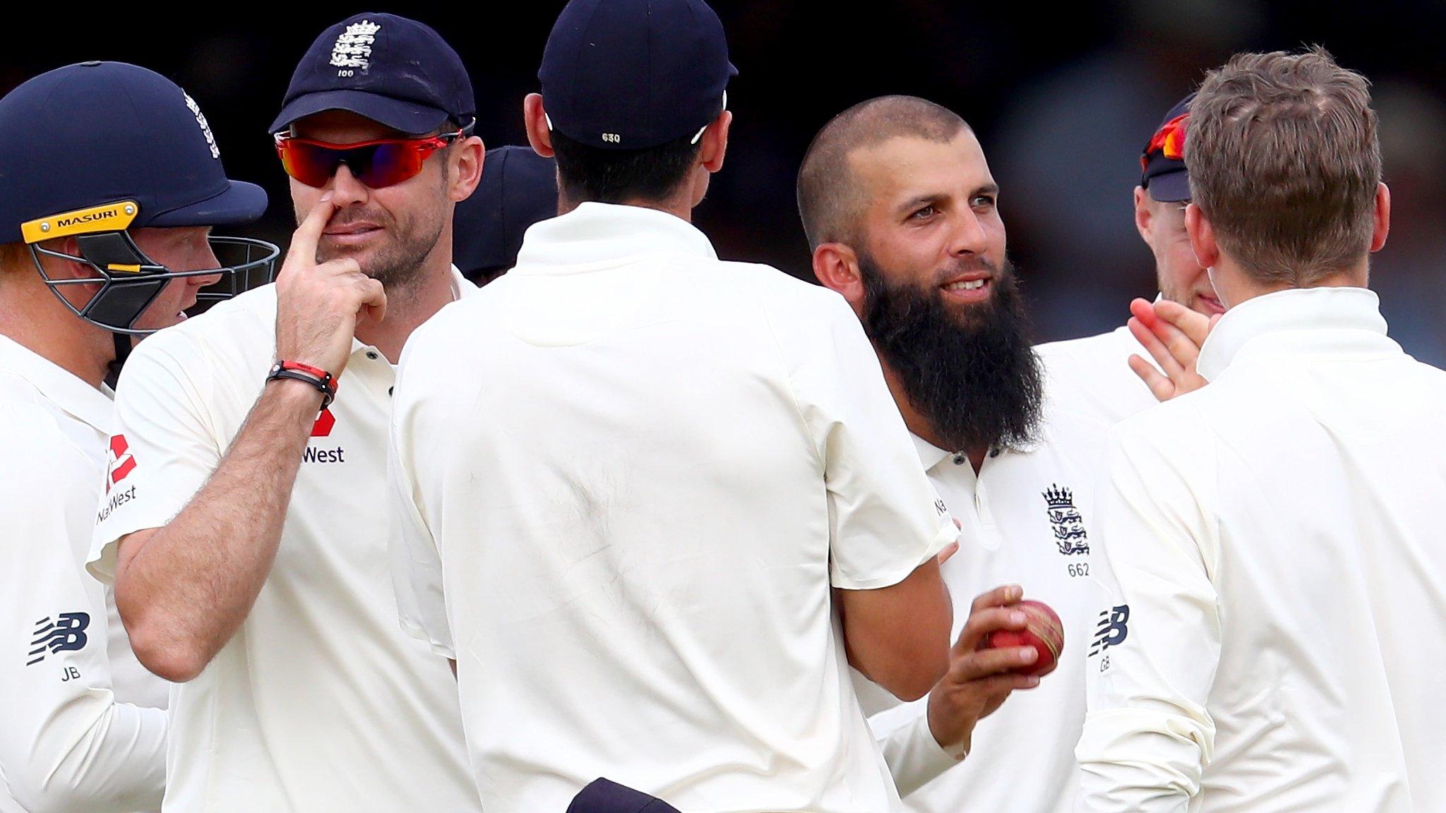 England players celebrate