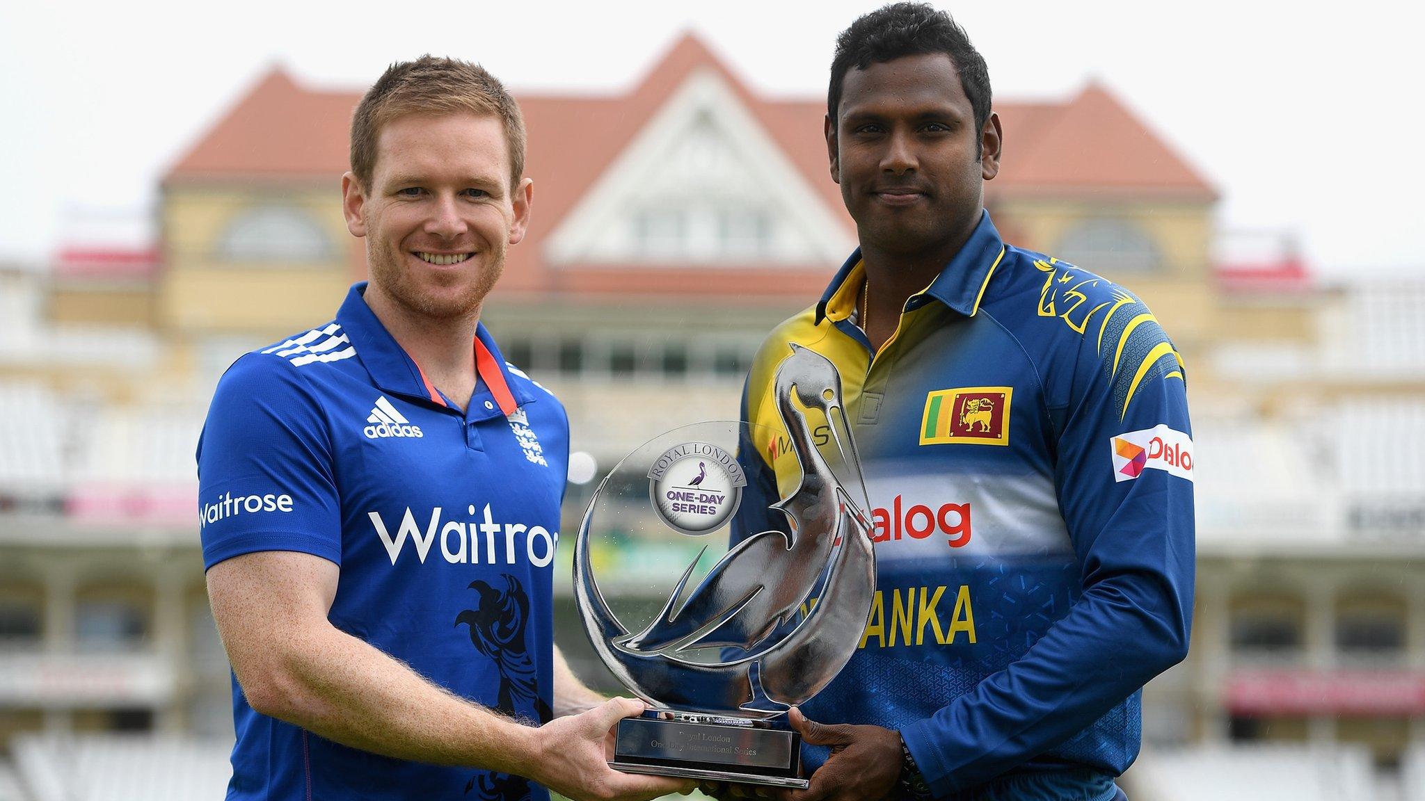 Eoin Morgan and Angelo Mathews