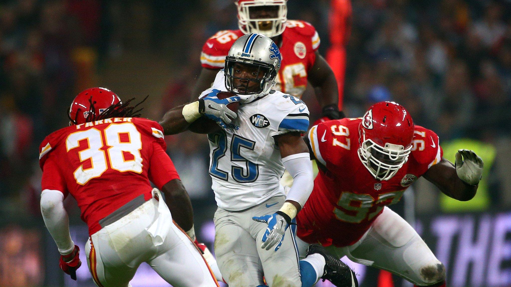 Detroit Lions' Theo Riddick in action against Kansas City Chiefs