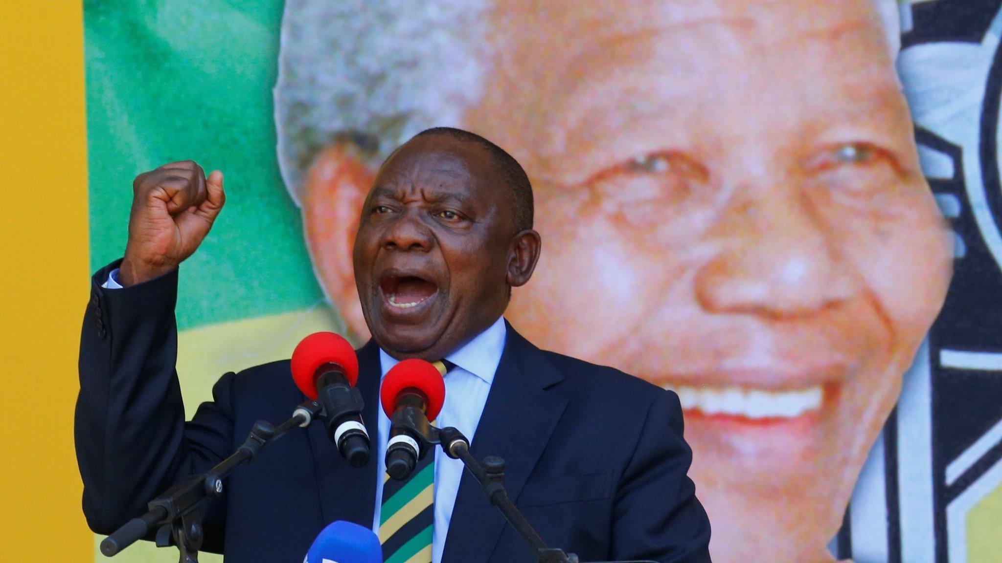 Ramaphosa gives speech