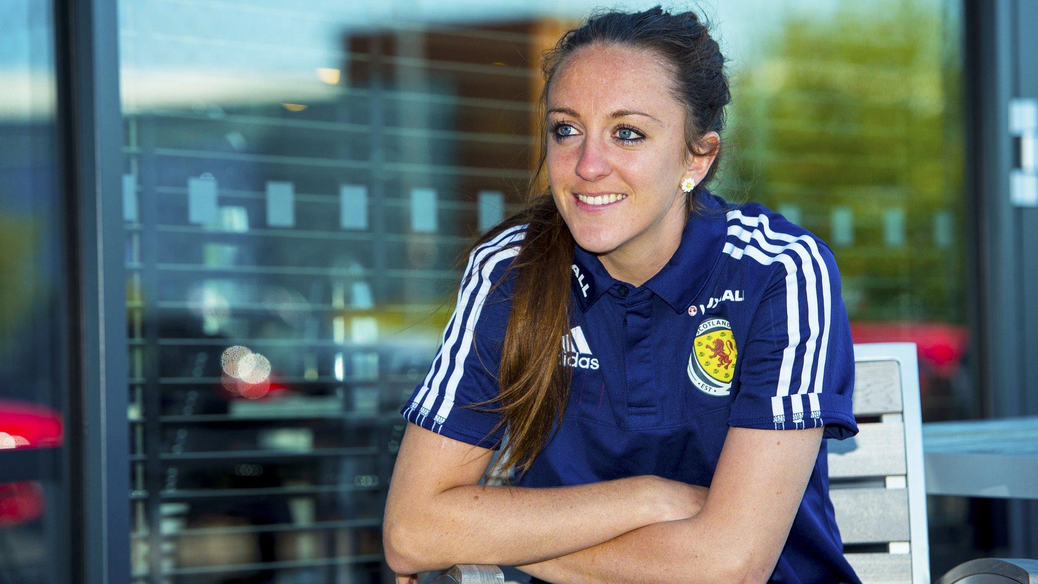 Scotland striker Lisa Evans