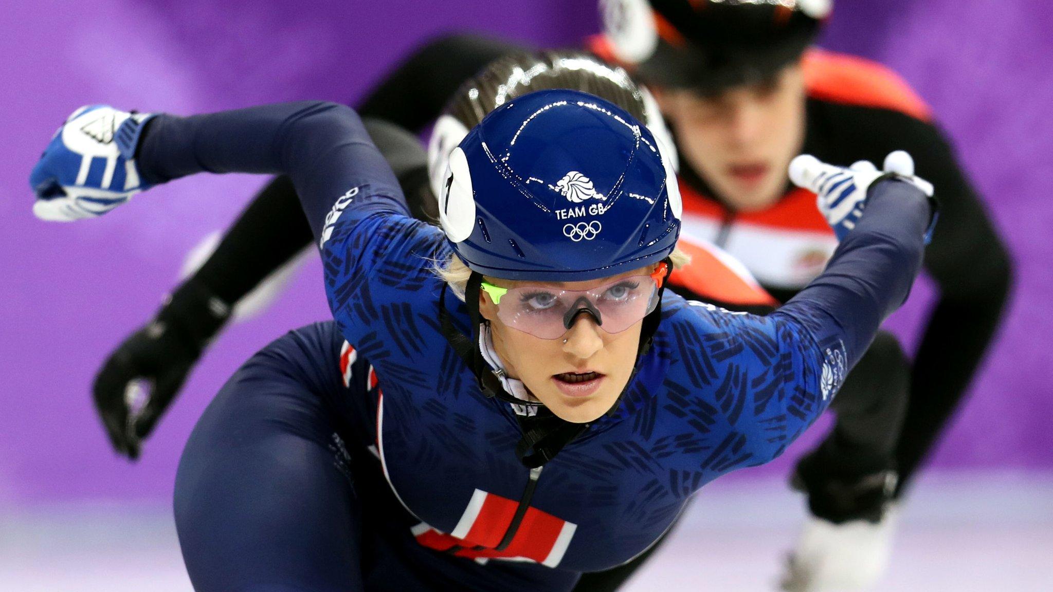 Elise Christie skates