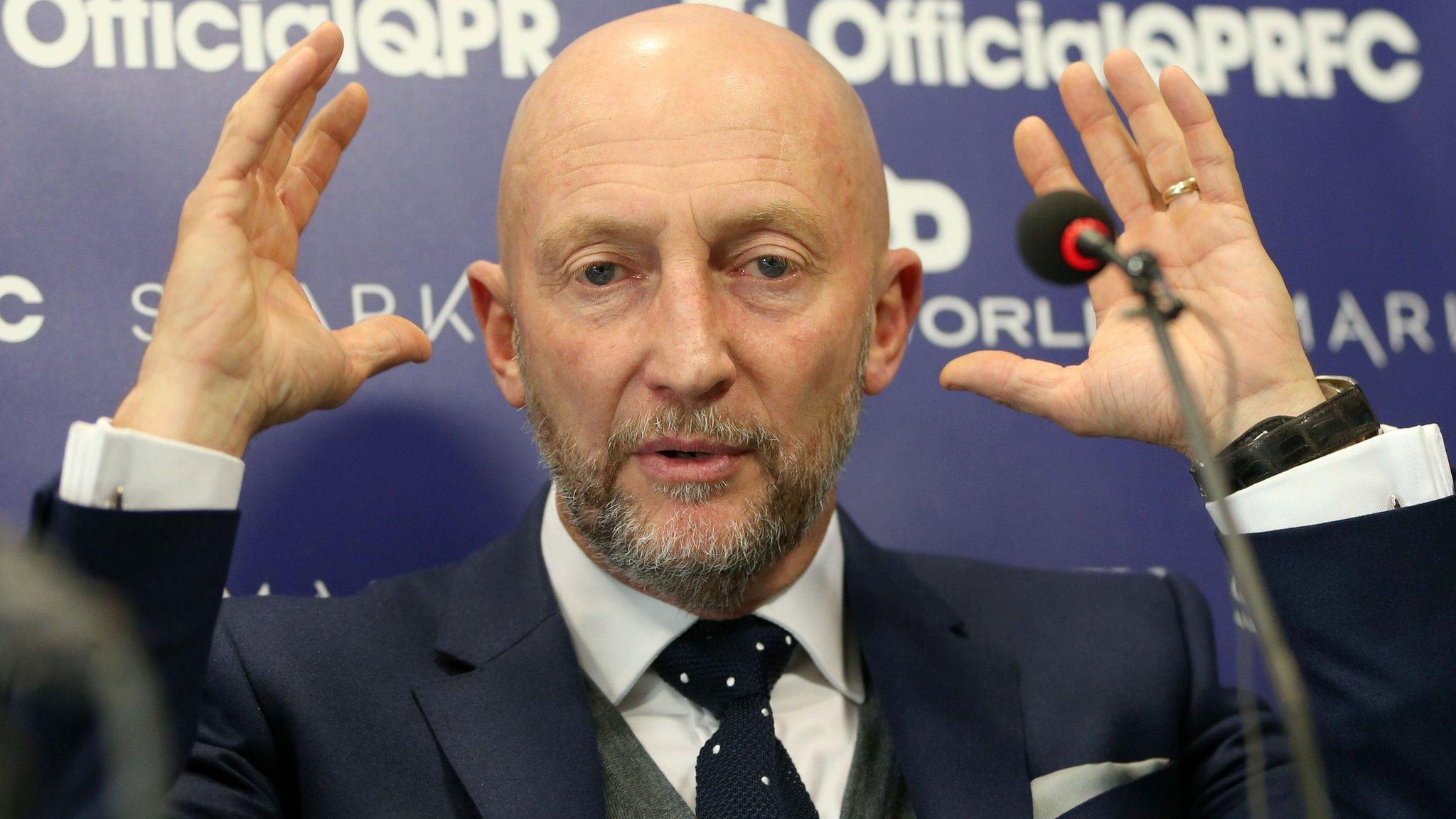 QPR manager Ian Holloway at his press conference unveiling at Loftus Road