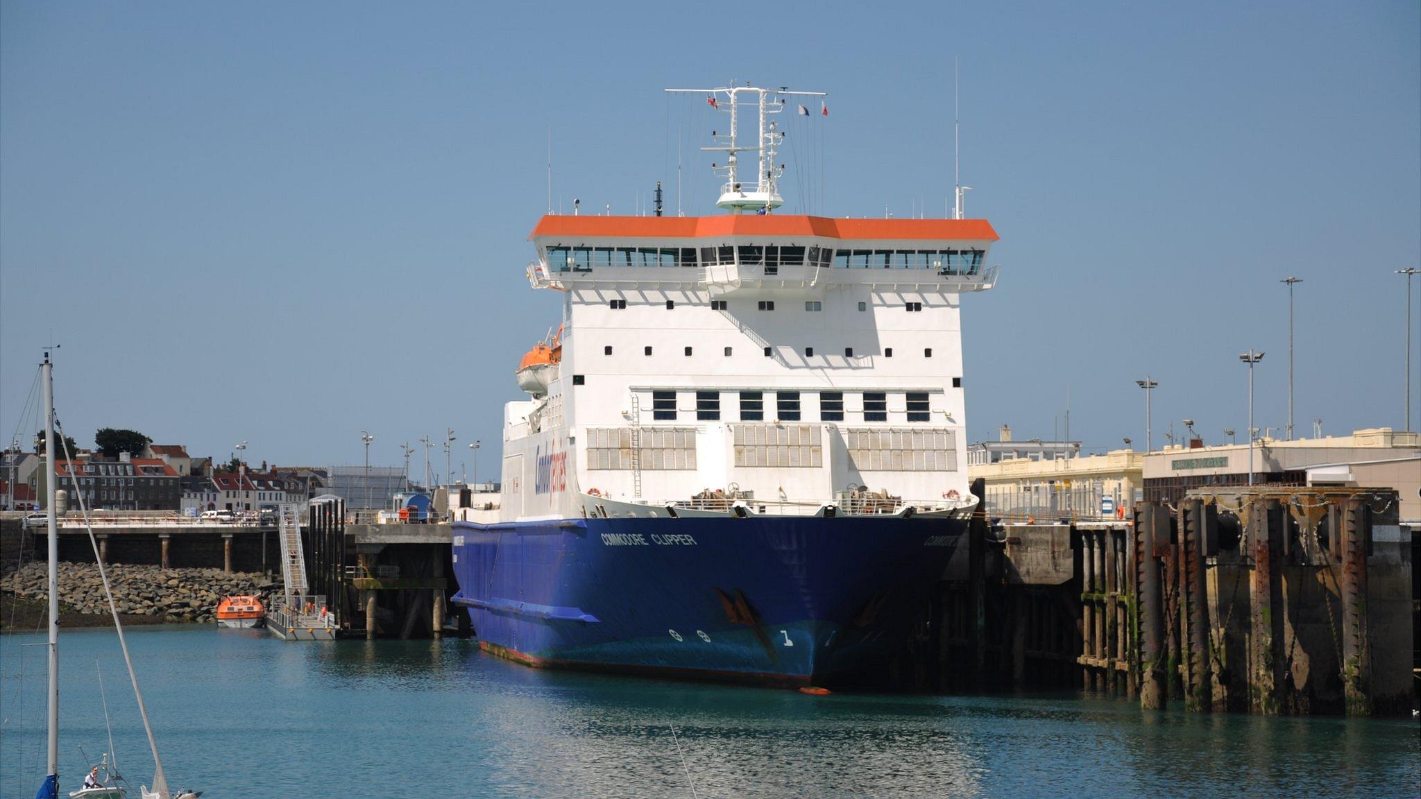 Commodore Clipper in Guernsey's St Peter Port Harbour