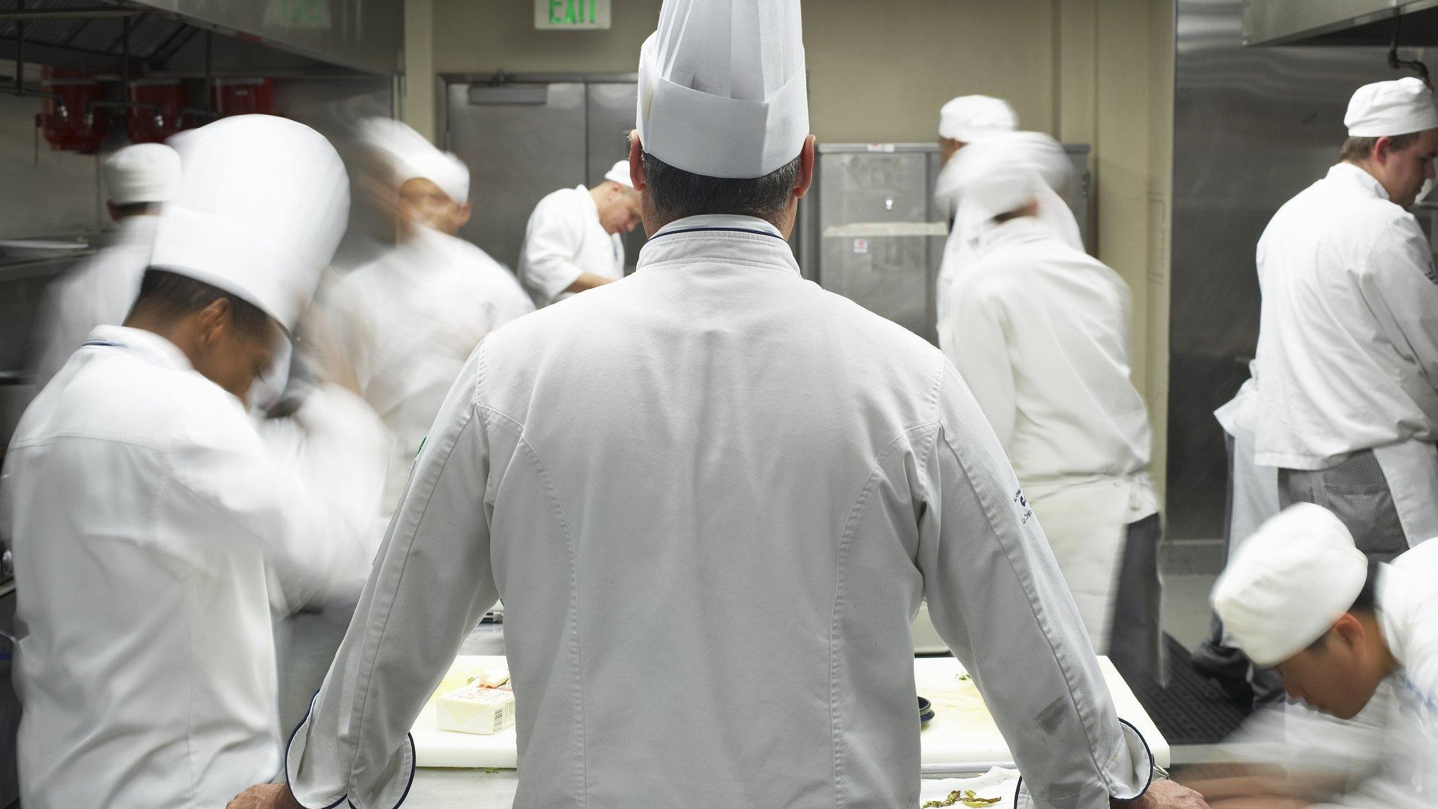 Busy kitchen