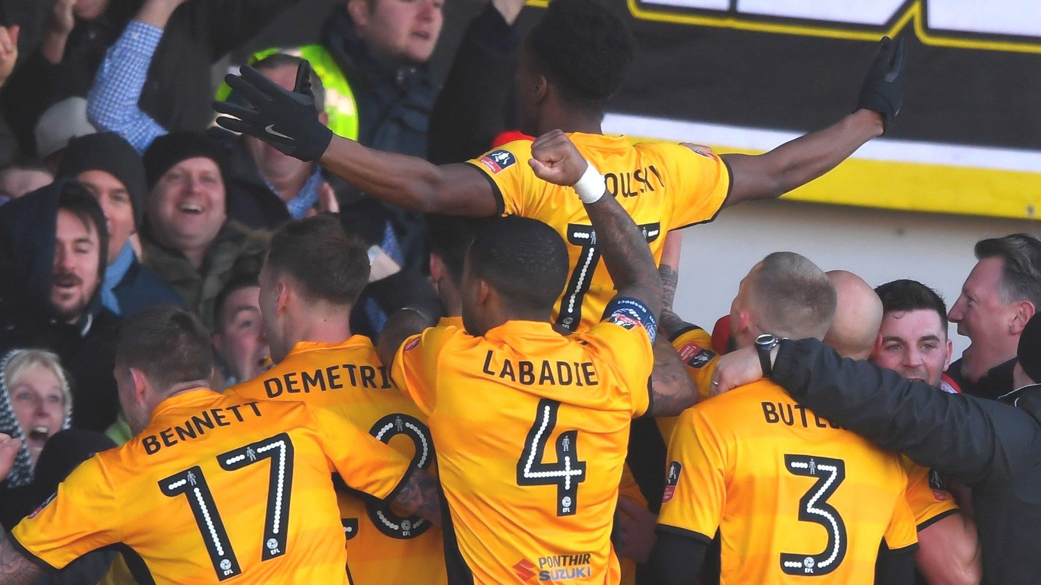 Newport knock Leeds out of FA Cup