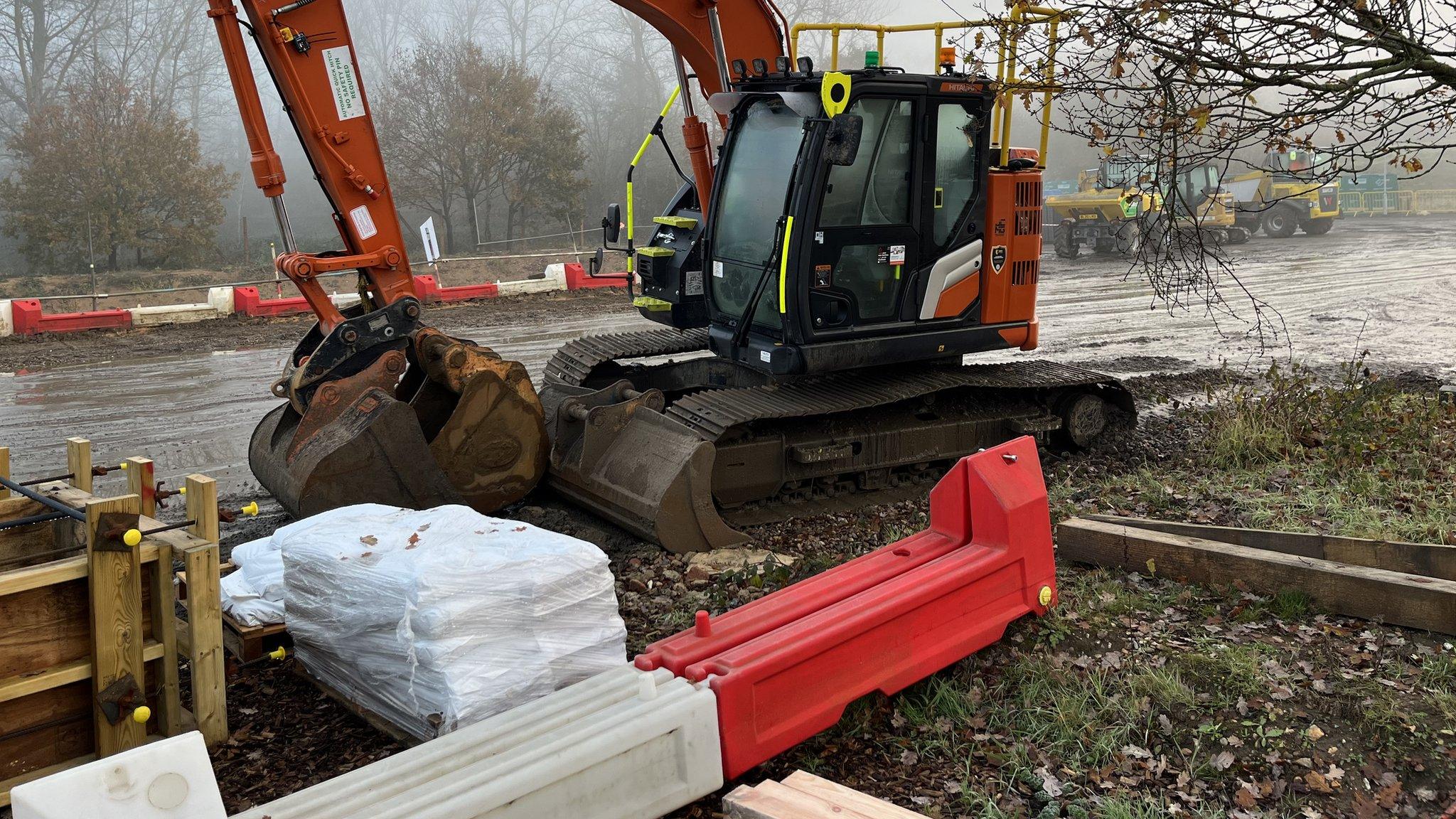 Roadworks on the M25