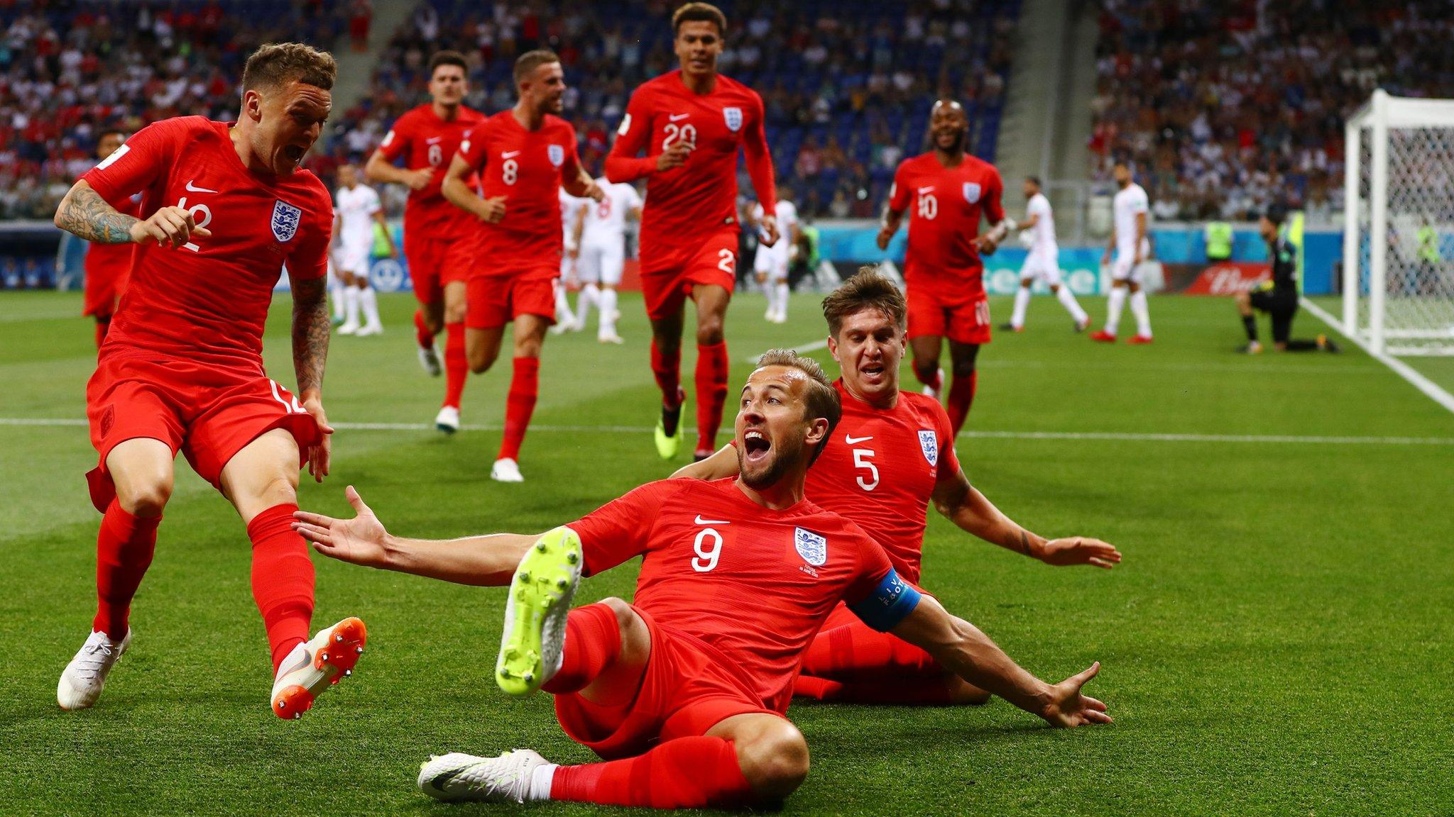 England celebrate