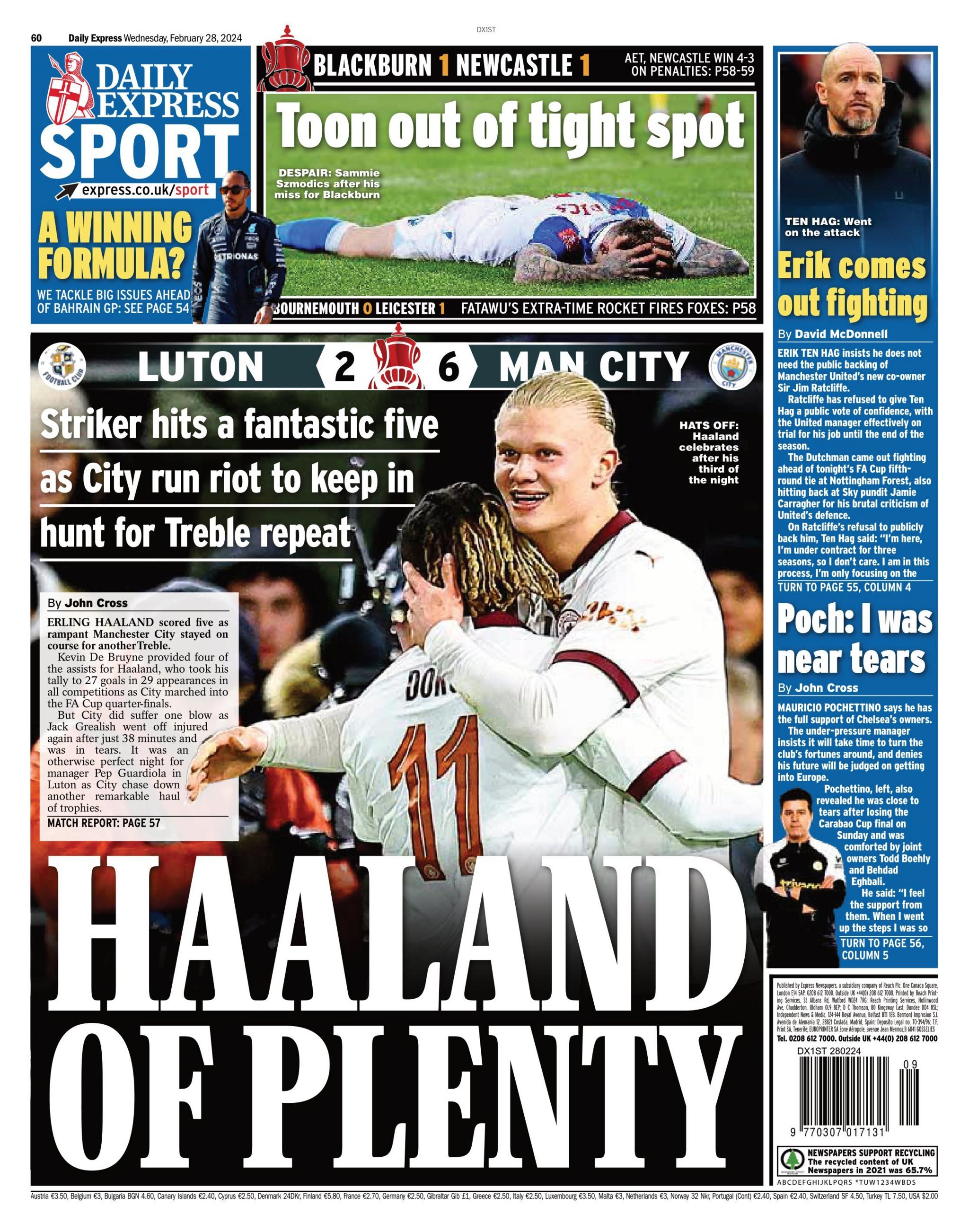 Express back page