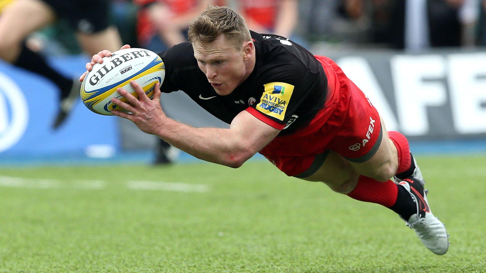 Chris Ashton has been in try scoring form for Saracens but cannot make the England squad