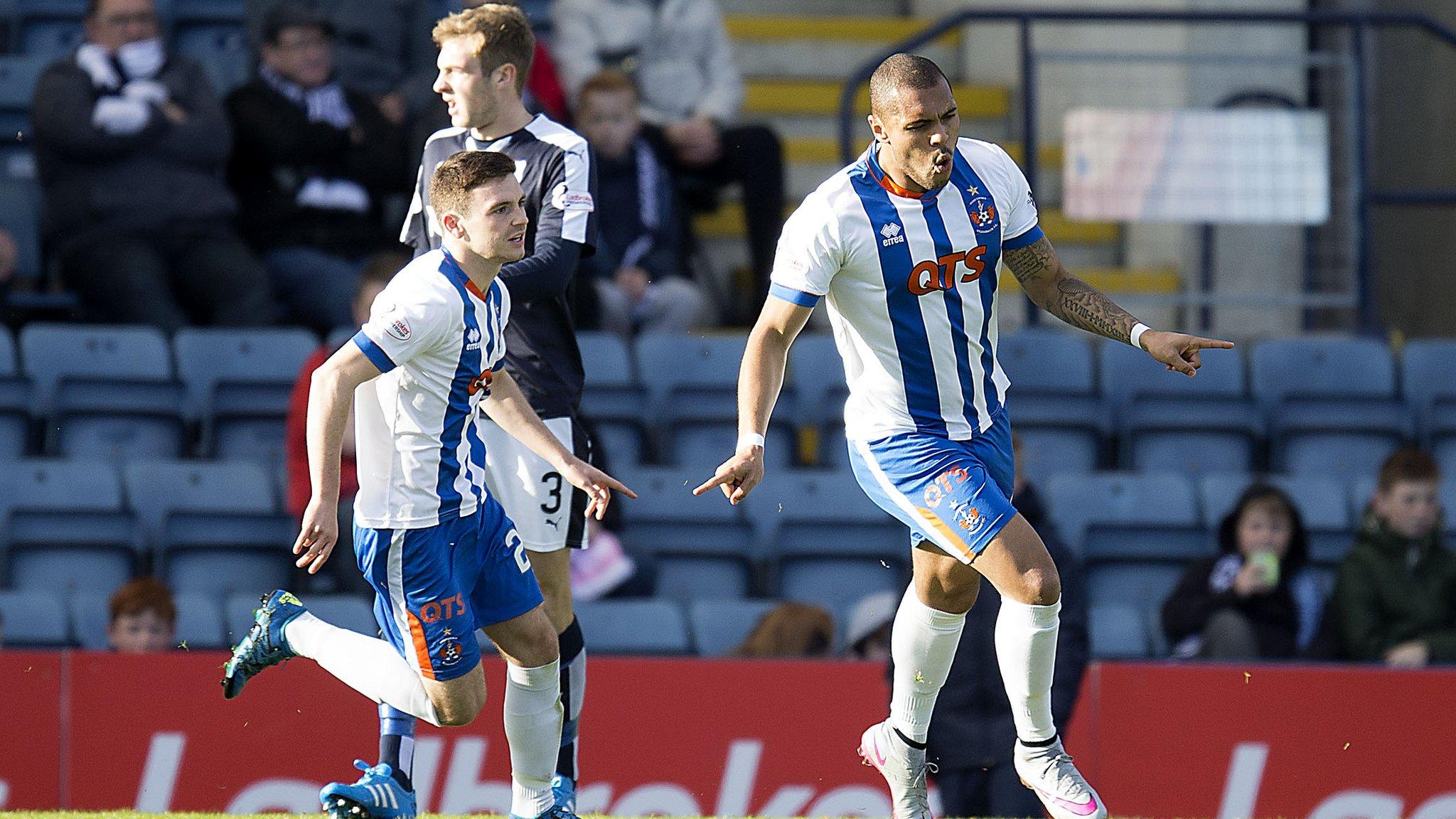 Kilmarnock players celebrating