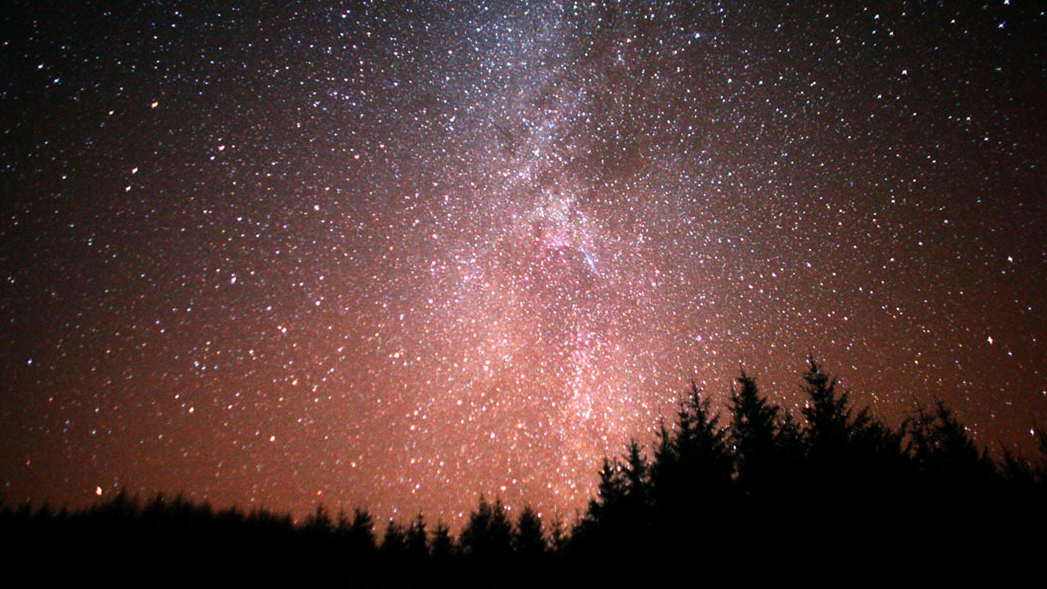 The night sky above Galloway Forest park in southern Scotland