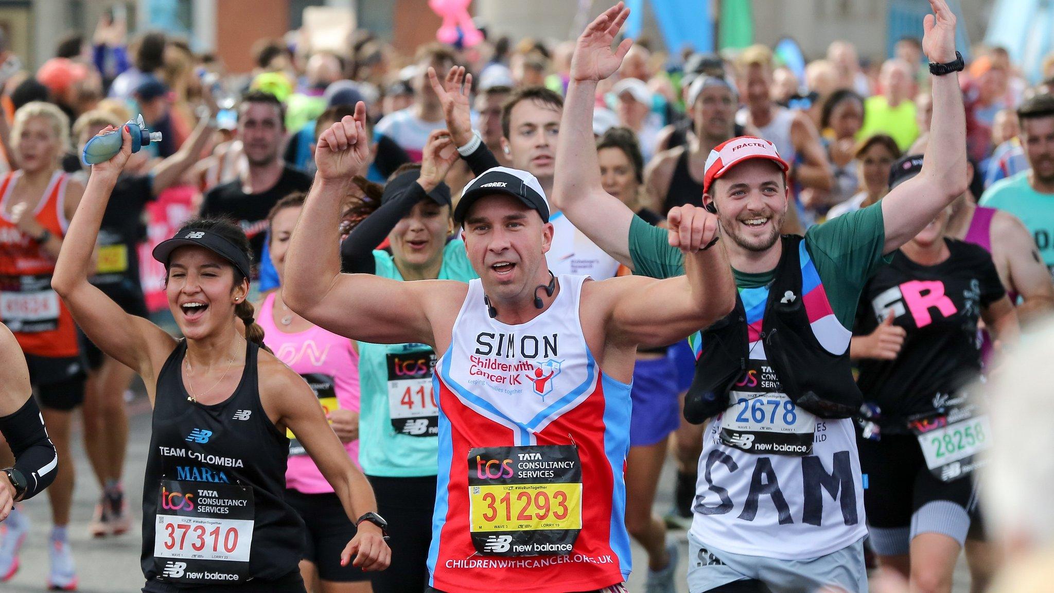 London Marathon runners