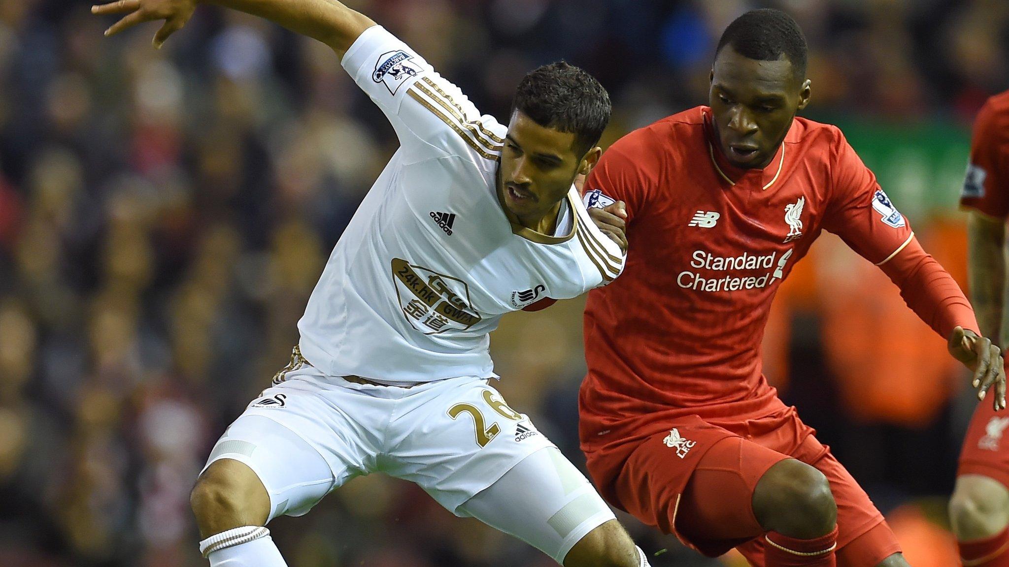 Kyle Naughton and Christian Benteke