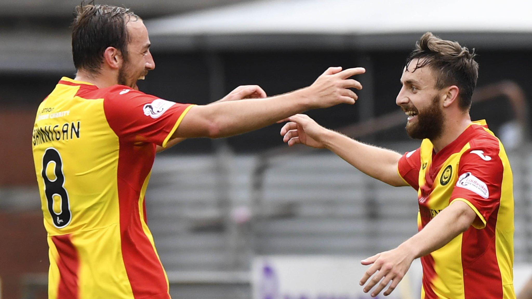 Partick Thistle celebrate