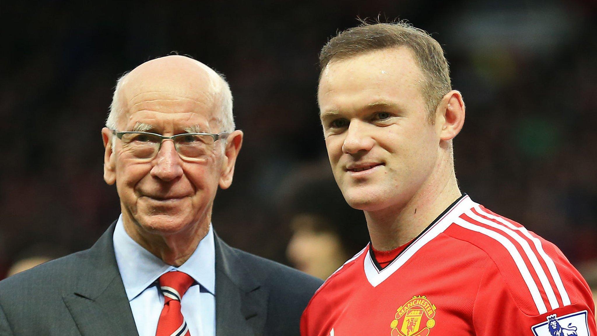 Sir Bobby Charlton and Wayne Rooney