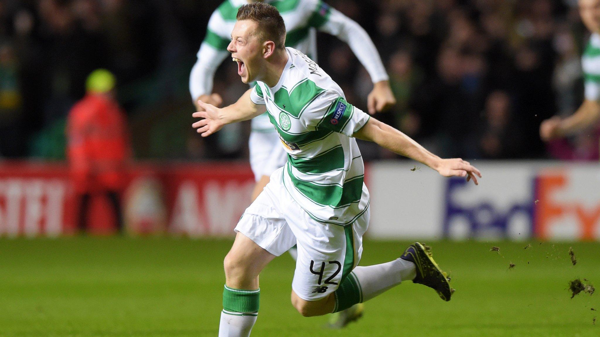 Callum McGregor celebrates