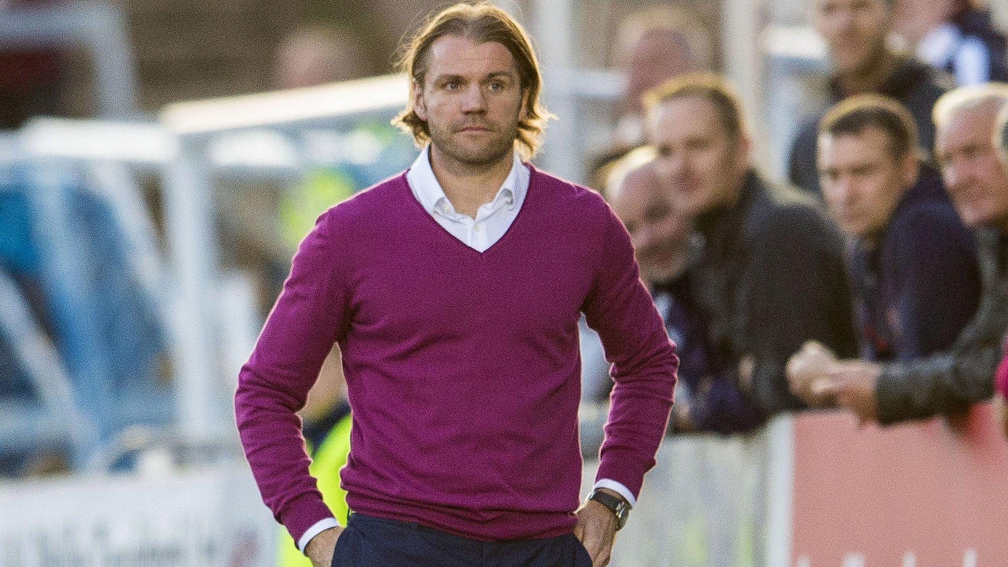 Hearts head coach Robbie Neilson