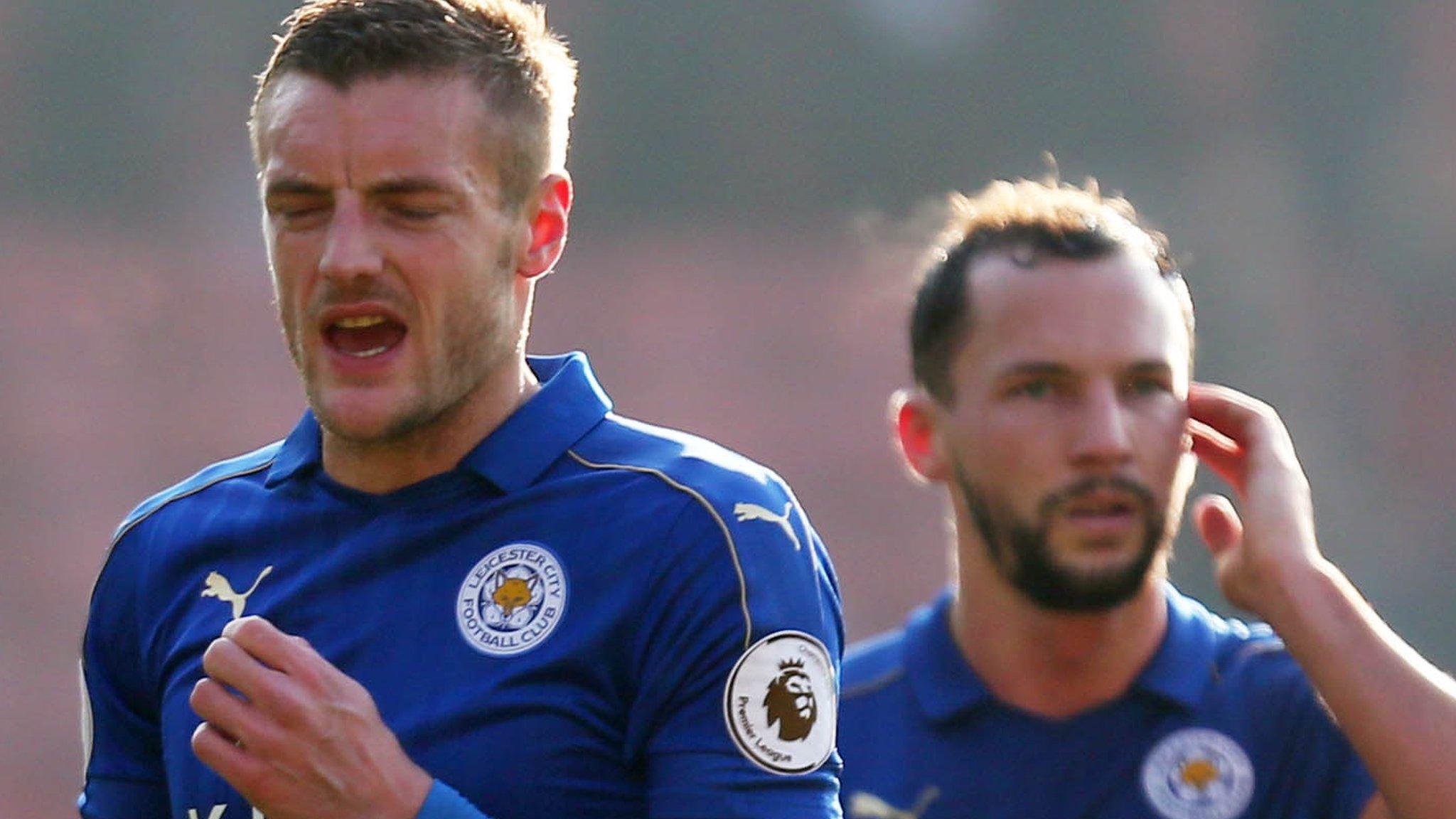 Leicester duo Jamie Vardy and Danny Drinkwater