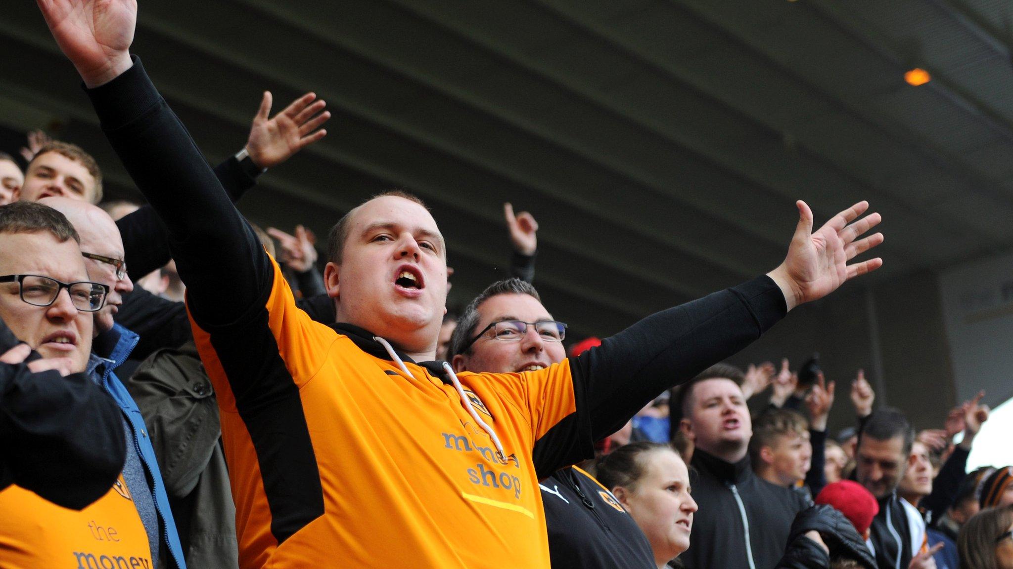 Wolves fans celebrate