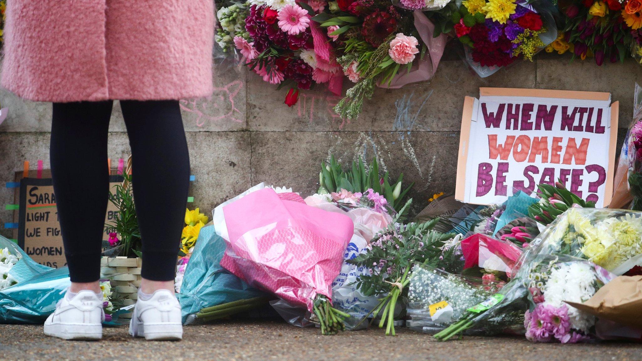 Hundreds of tributes were left near Clapham Common's bandstand