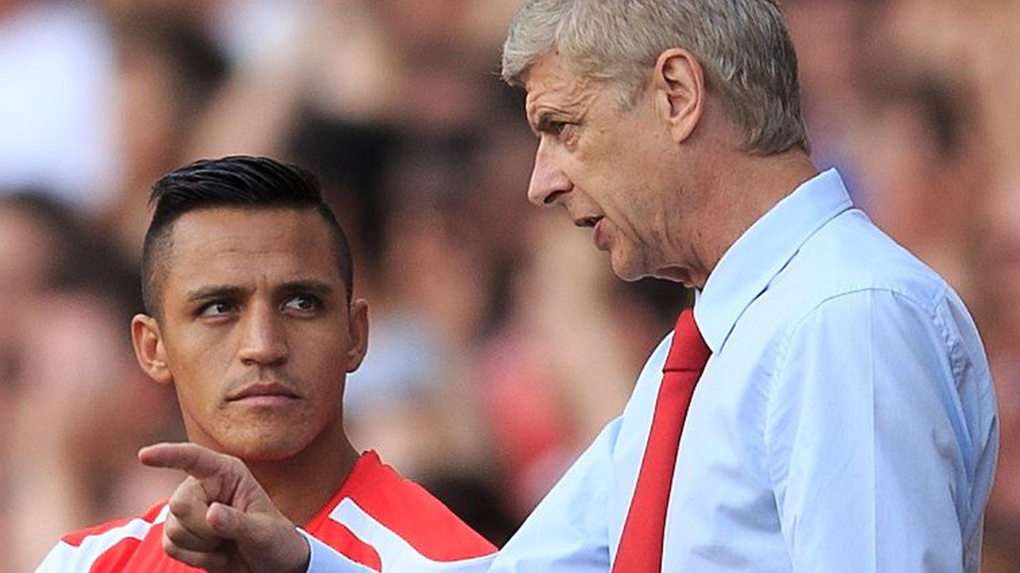 Alexis Sanchez and Arsene Wenger