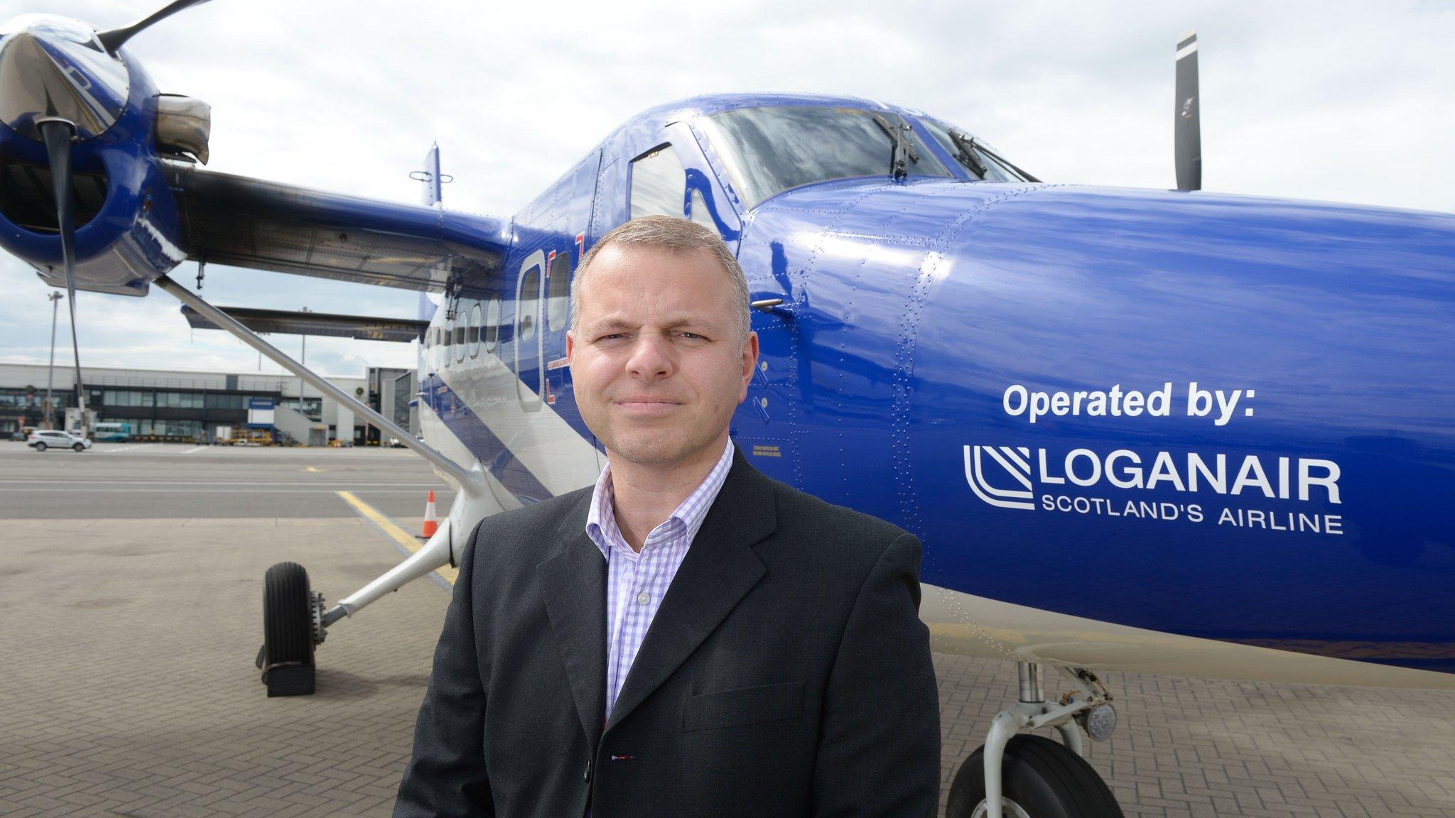 Loganair managing director Jonathan Hinkles