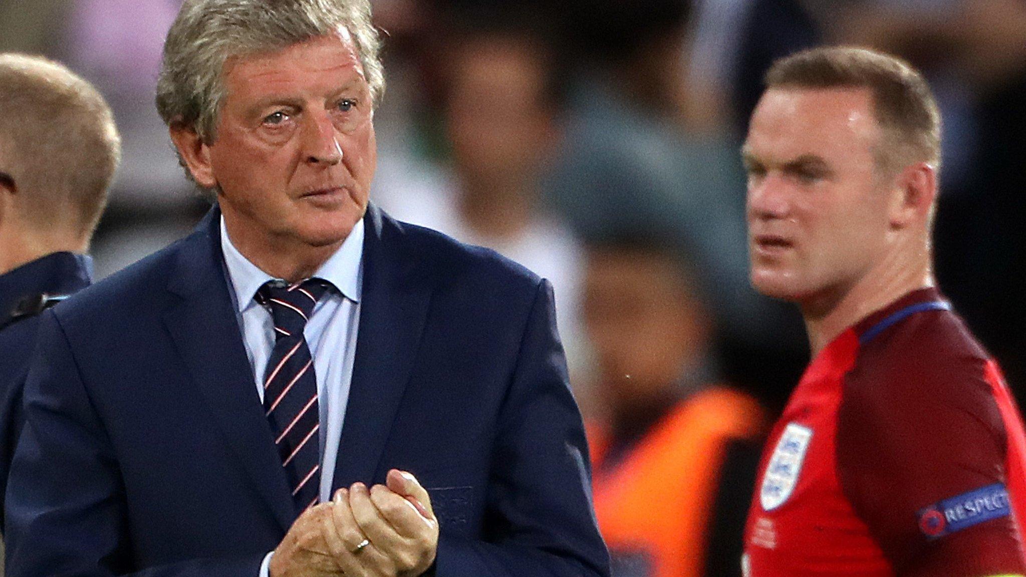 England manager Roy Hodgson and captain Wayne Rooney