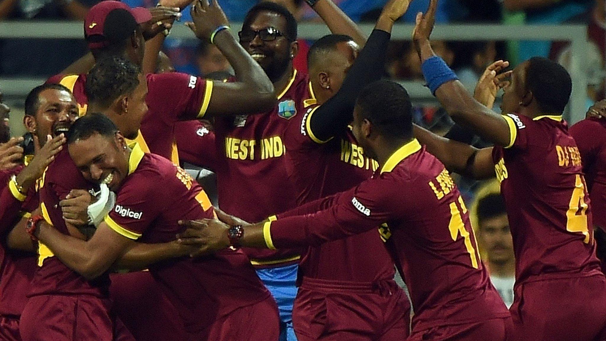 West Indies celebrate