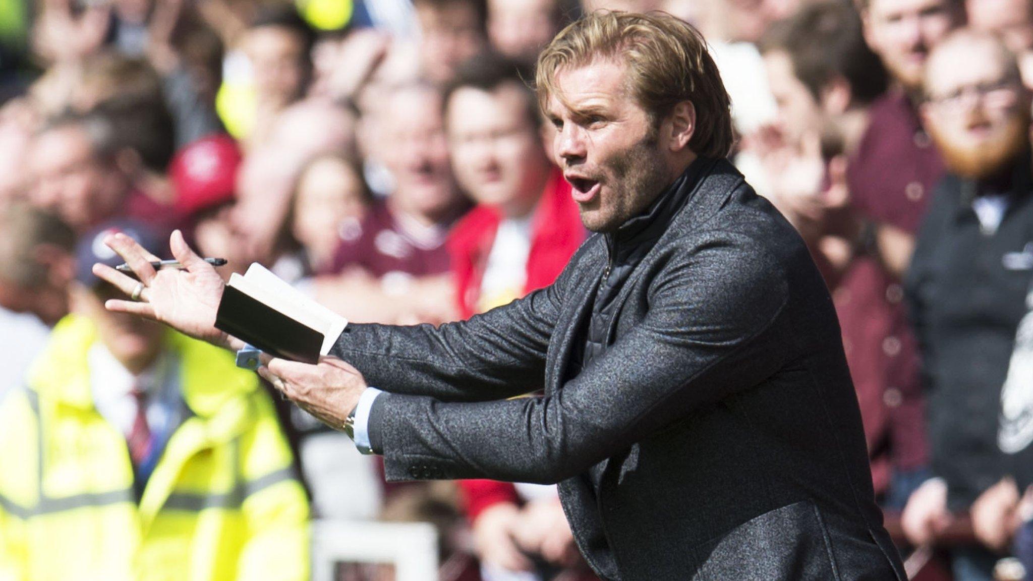 Hearts head coach Robbie Neilson