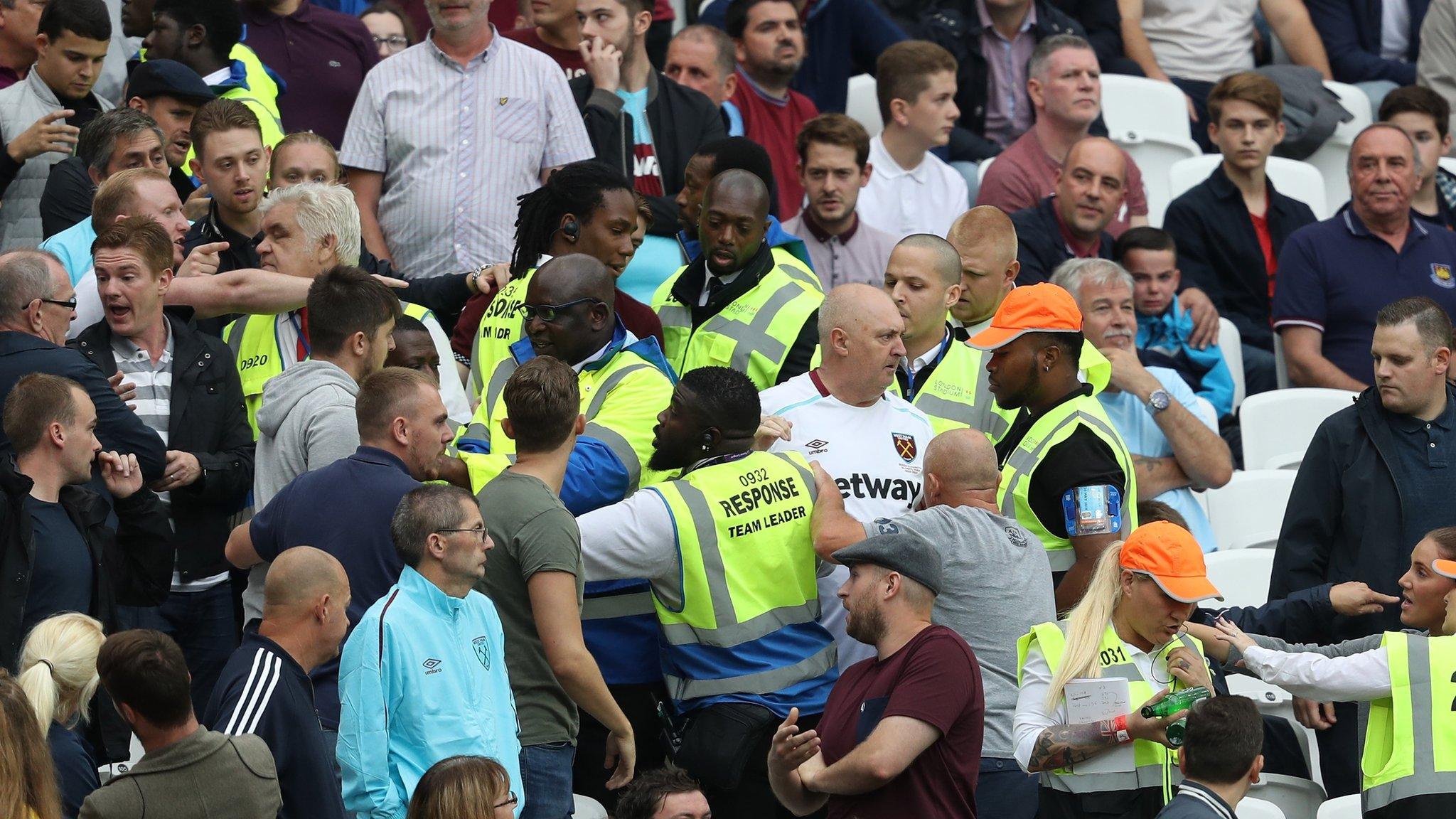 West Ham crowd disturbance